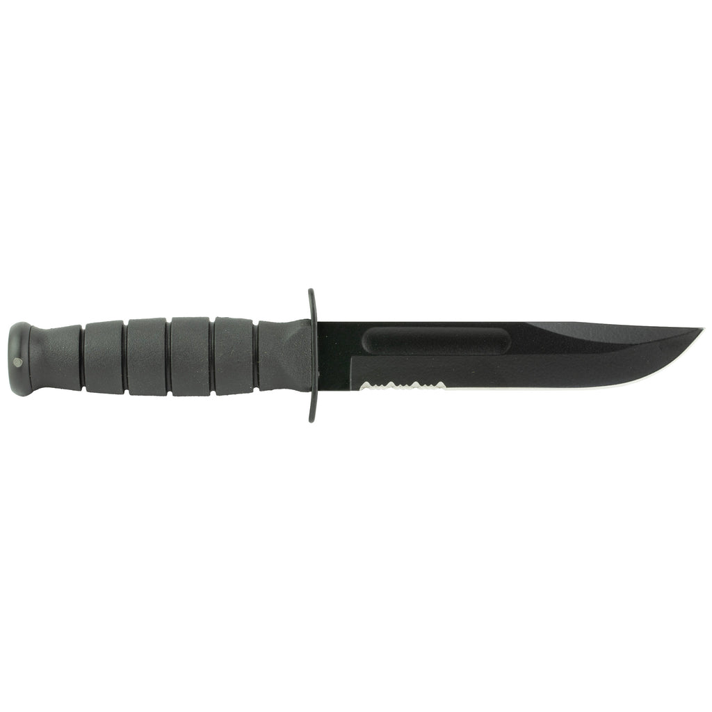 KA-BAR Knives Short Fighting Knife with 5.25-Inch Blade and Leather Sheath
