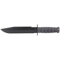 KA-BAR Knives KBAR 1269 Fighter Fixed Blade Knife with Straight Edge and Black Handle