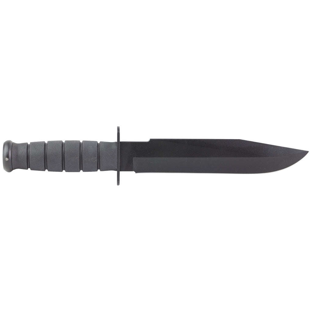 KA-BAR Knives KBAR 1269 Fighter Fixed Blade Knife with Straight Edge and Black Handle