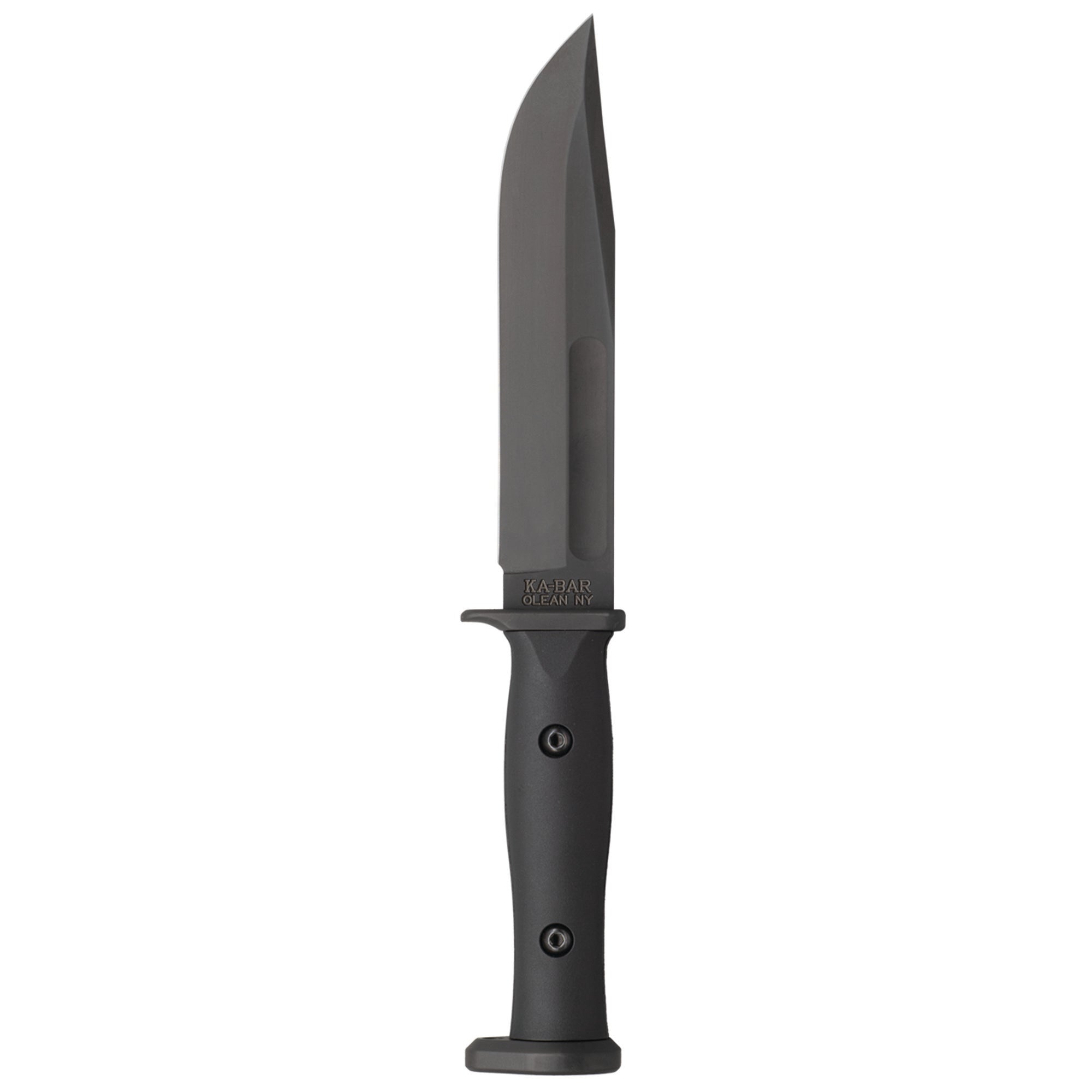 KA-BAR Knives Slabby Fixed Blade Knife - 6.86 Inch Black with Sheath