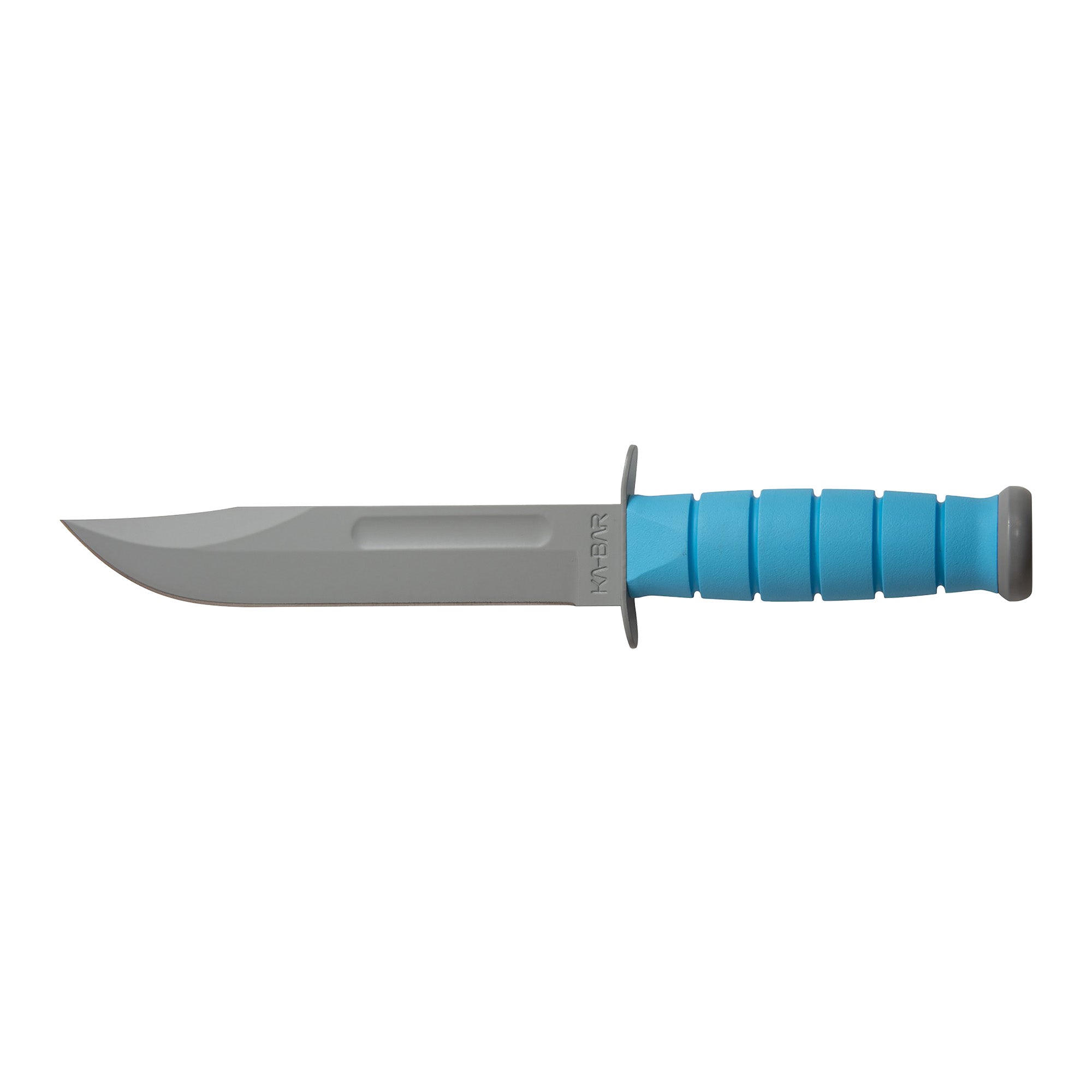 KA-BAR Knives USSF Space-Bar Fixed Blade Knife with Blue Kraton Handle and 7-Inch Blade