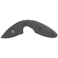 KA-BAR TDI Law Enforcement Fixed Blade Knife with Plain Edge, Black AUS 8 Steel