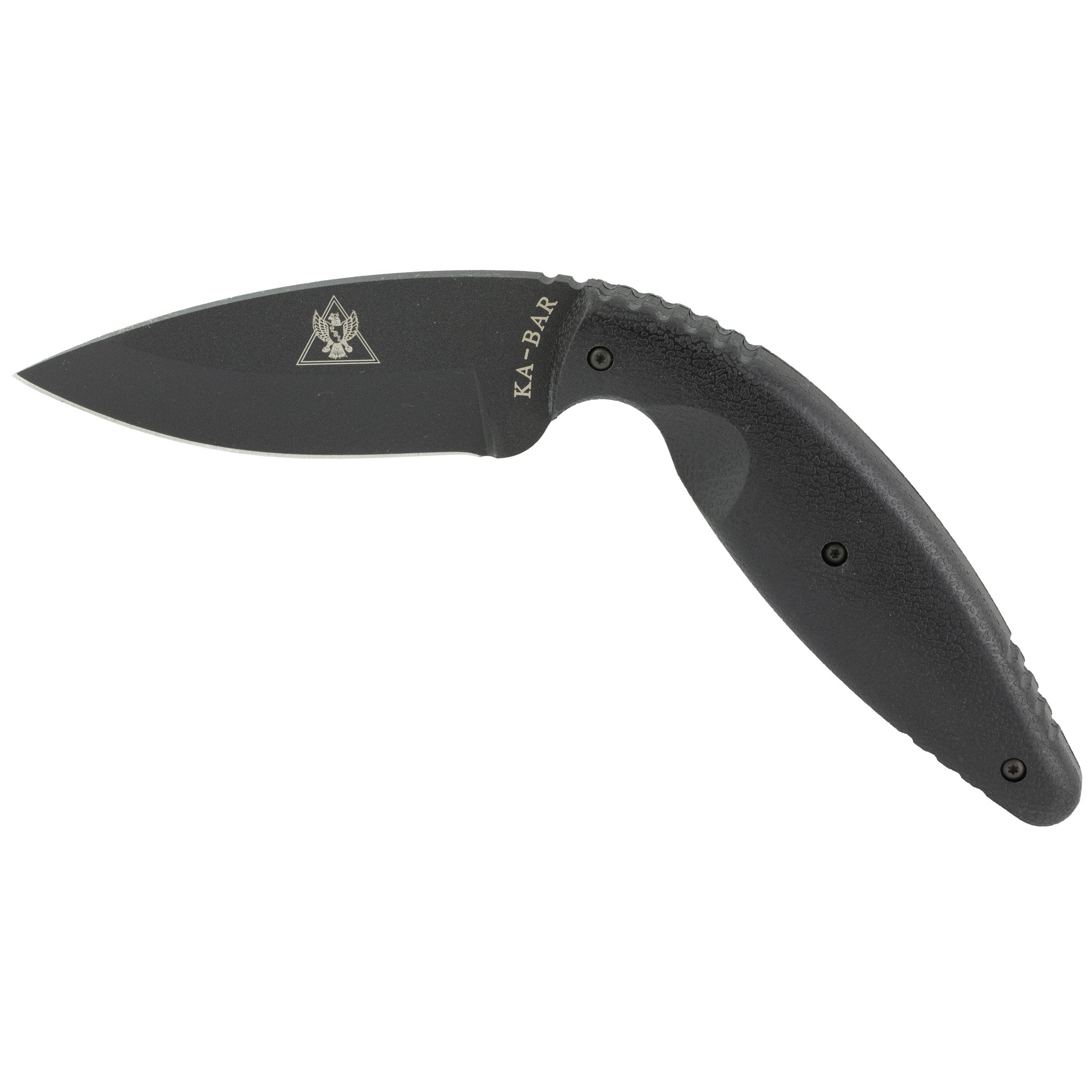 KA-BAR TDI Law Enforcement Fixed Blade Knife with MOLLE Sheath, 3.69 Inches, Black