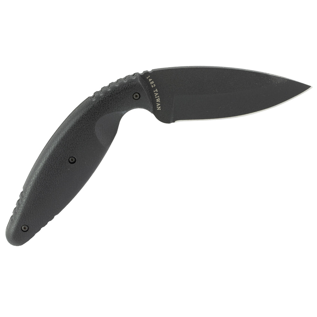 KA-BAR TDI Law Enforcement Fixed Blade Knife with MOLLE Sheath, 3.69 Inches, Black