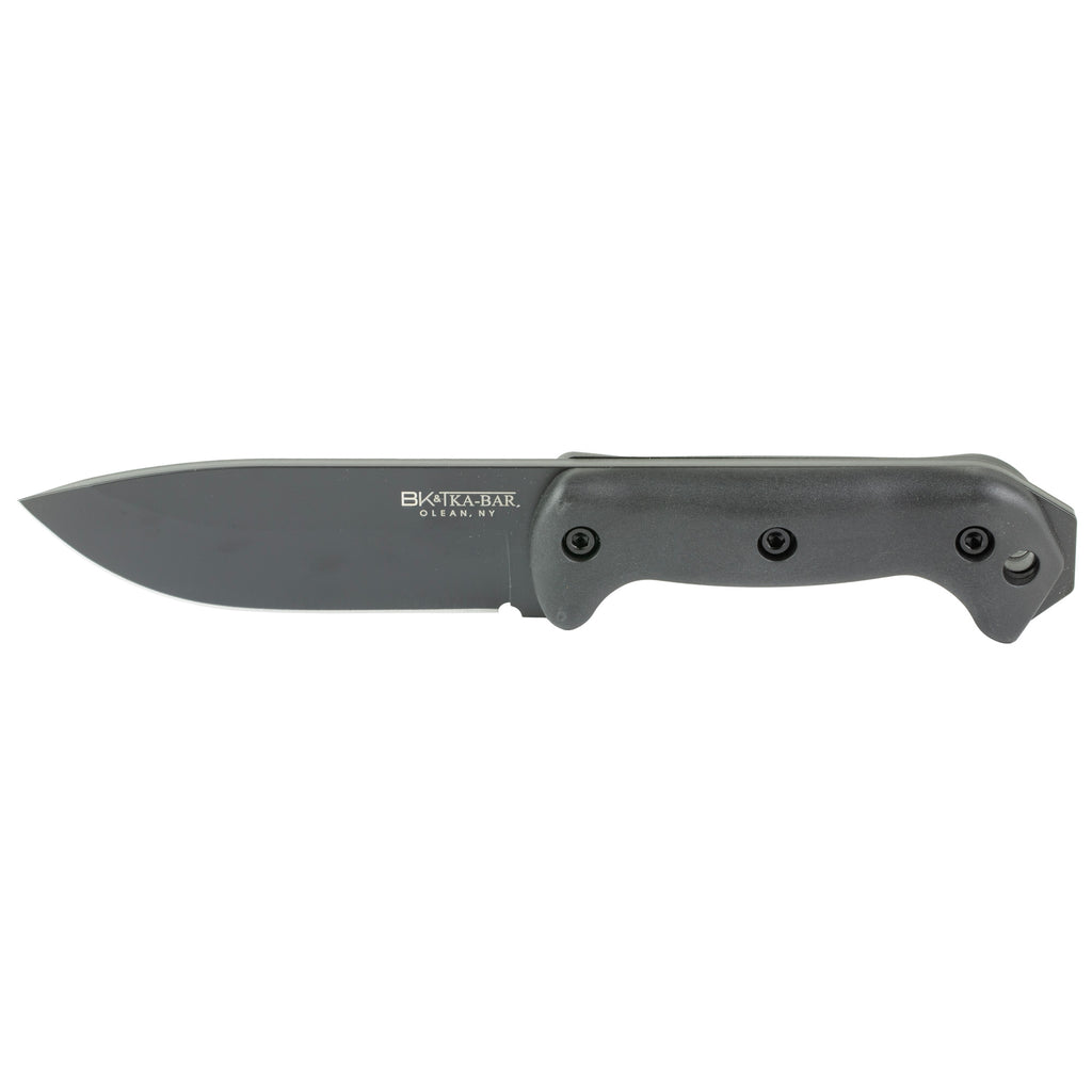 KA-BAR Knives Becker BK2 Camp Fixed Blade Knife with 5.25-inch Plain Edge and Black Ultramid Handles