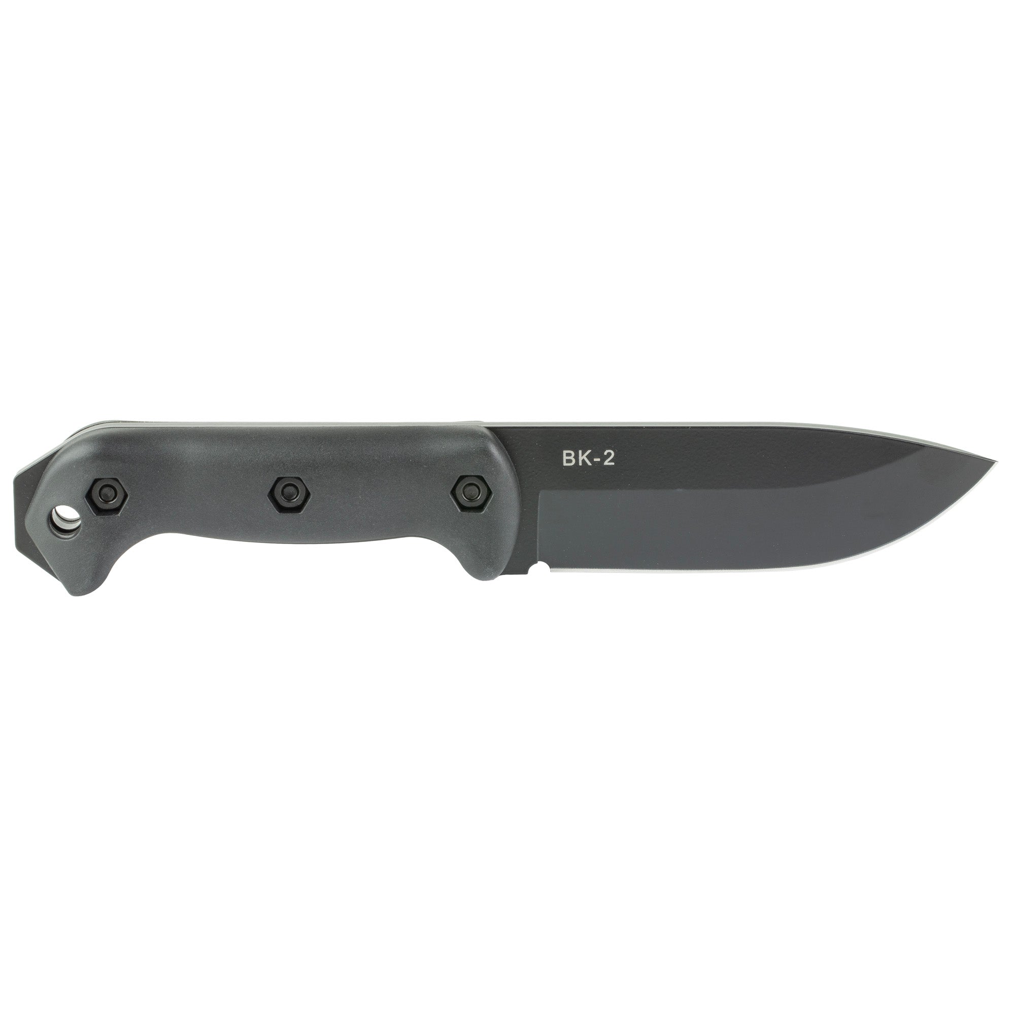 KA-BAR Knives Becker BK2 Camp Fixed Blade Knife with 5.25-inch Plain Edge and Black Ultramid Handles