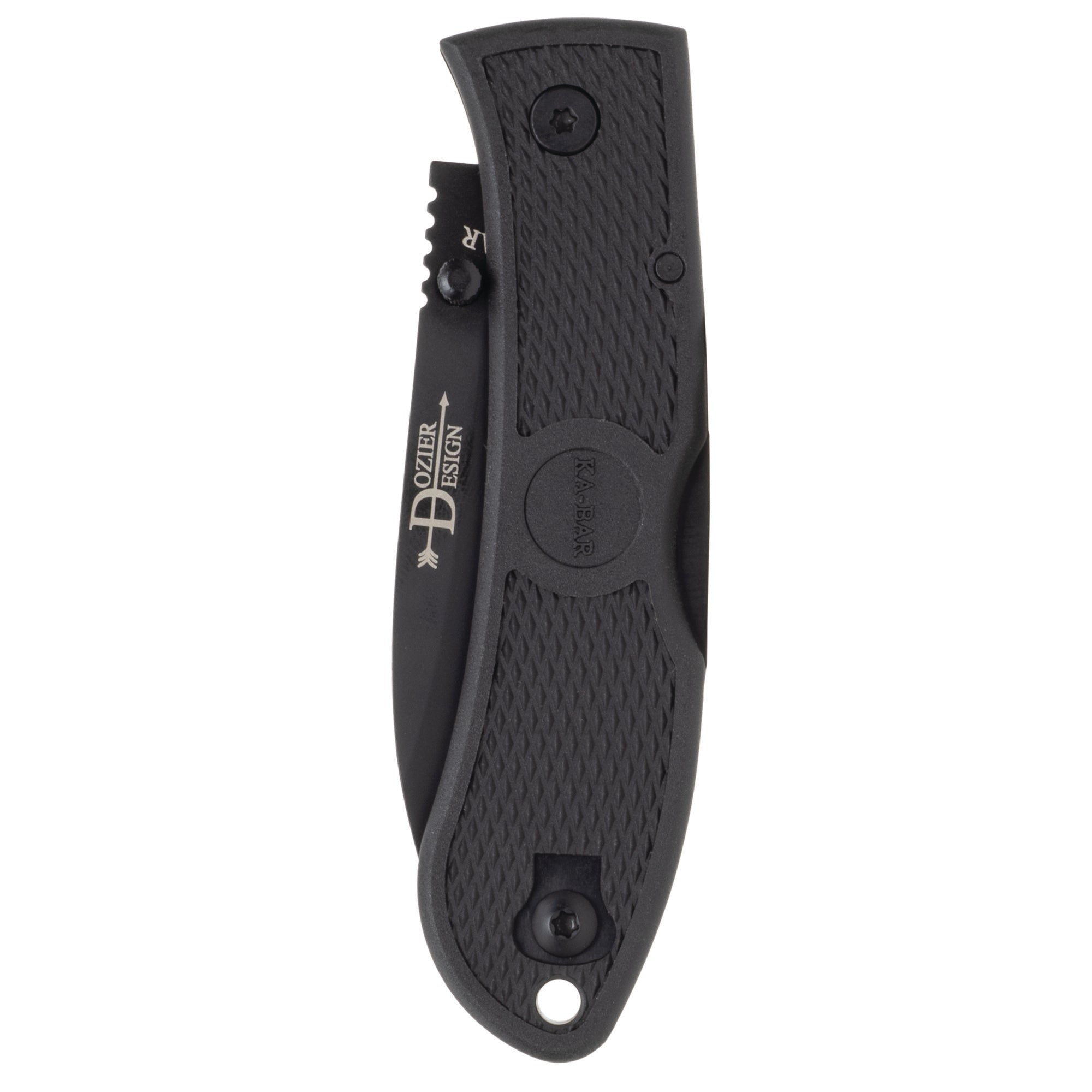 KA-BAR Knives Dozier Folding Hunter 3-Inch S35VN Steel Folding Knife, Black Handle