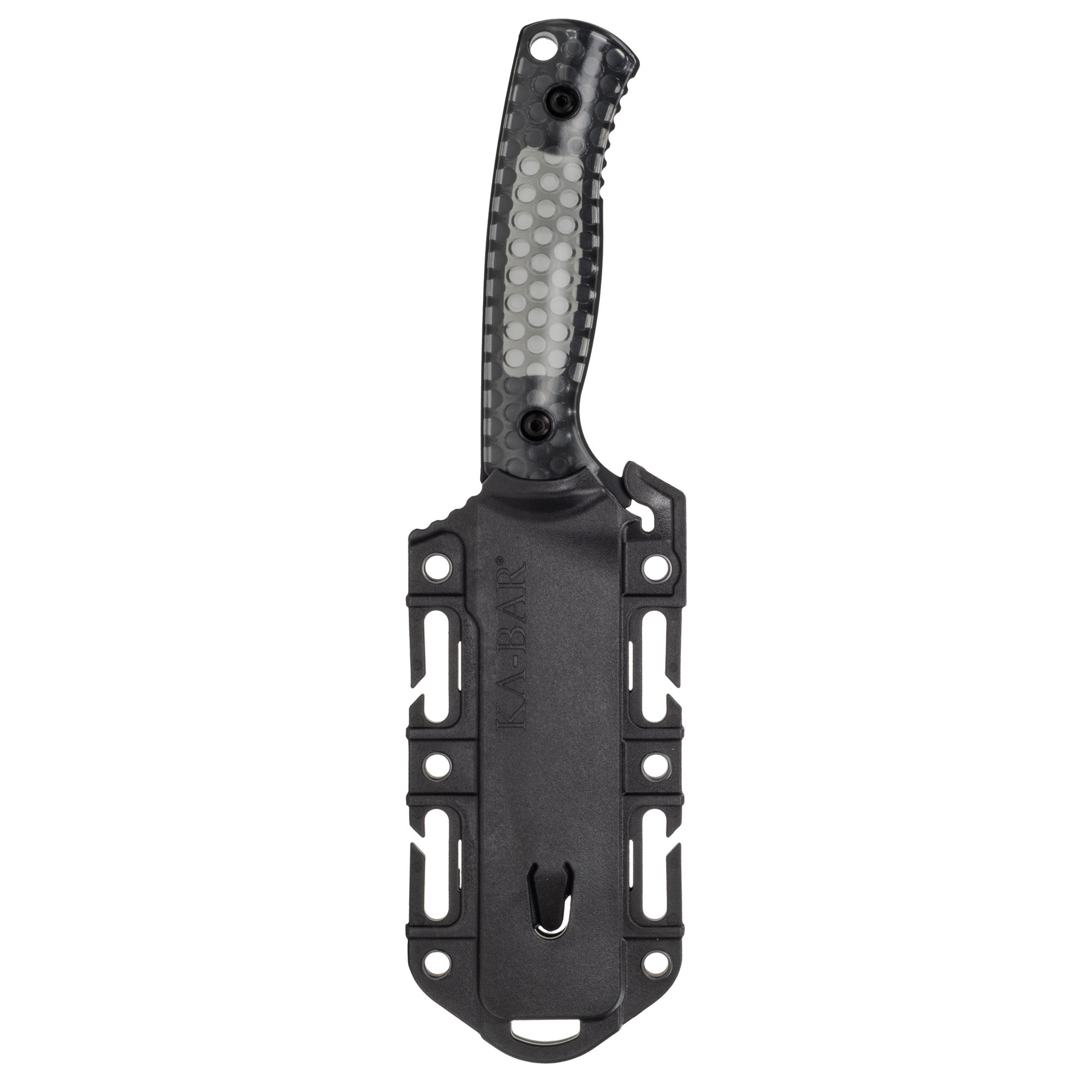 KA-BAR Knives Cool Name Tanto Fixed Blade Knife with Sheath, 4.625 inches, Black Handle