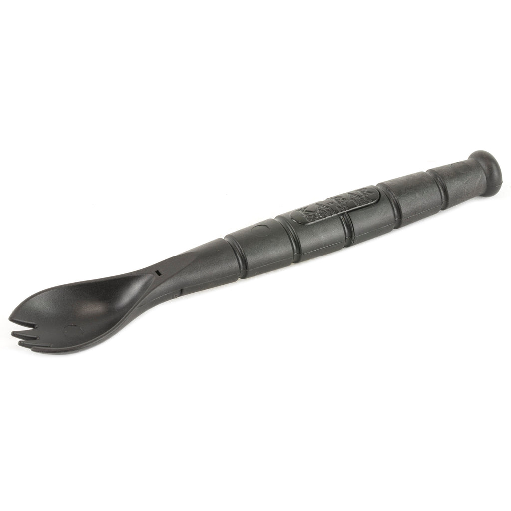 KA-BAR Knives KBAR SPORK/KNIFE 2.5" Black - Food-Grade Grilamid Multi-Tool with Serrated Edge