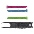 KA-BAR Knives KA-PAR Golf Tees and Divot Tool Set - 36 Pieces in Bright Colors with Black Divot Repair Tool