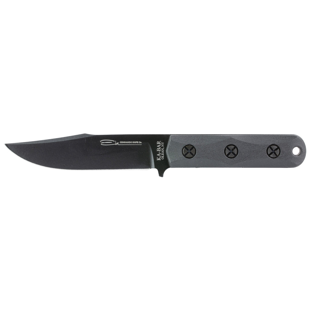 KA-BAR Knives EK50 Short Clip Point Fixed Blade Knife with MOLLE Sheath