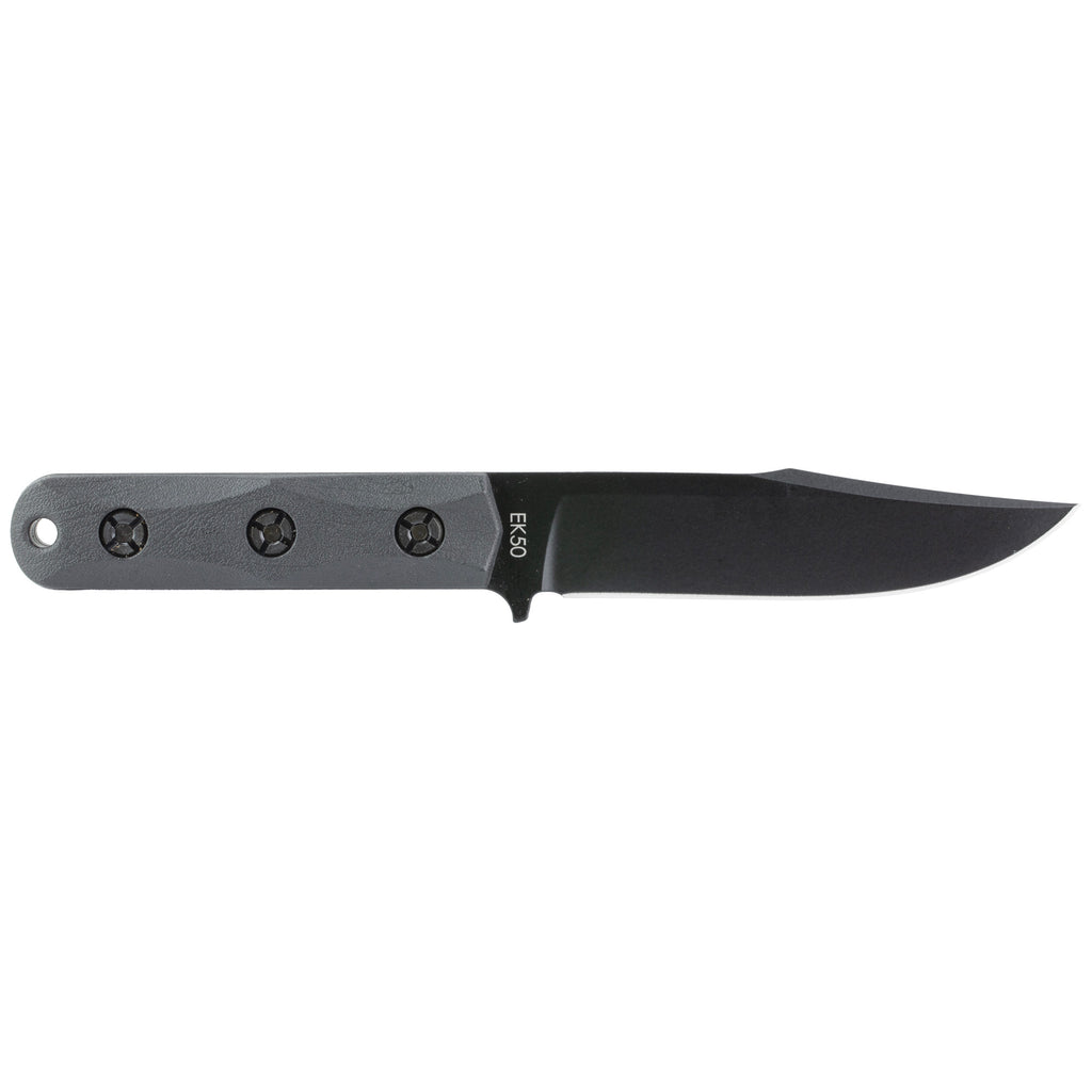 KA-BAR Knives EK50 Short Clip Point Fixed Blade Knife with MOLLE Sheath
