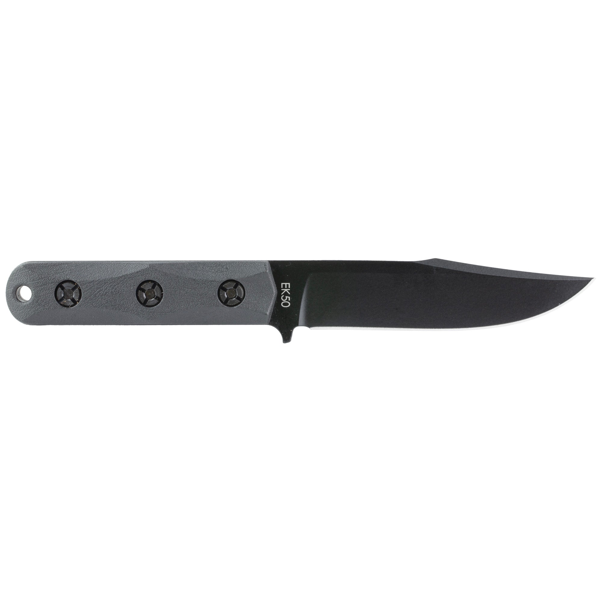 KA-BAR Knives EK50 Short Clip Point Fixed Blade Knife with MOLLE Sheath