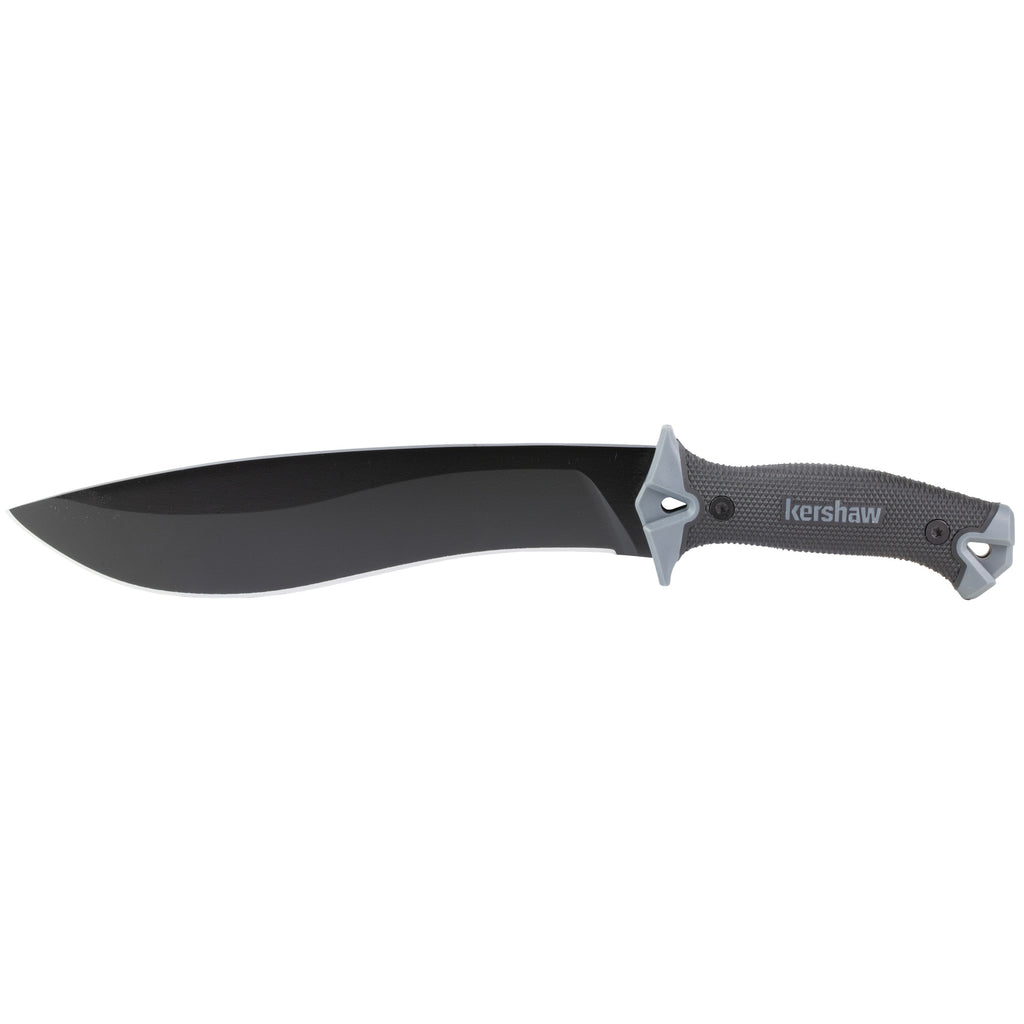 Kershaw Camp 10 Machete – 10-Inch Full-Tang Fixed Blade Knife with Carbon Steel Blade and Black Powder Coat