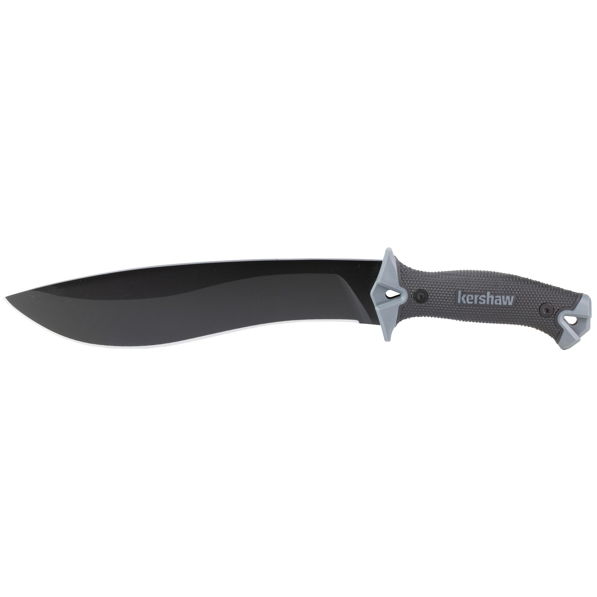 Kershaw Camp 10 Machete – 10-Inch Full-Tang Fixed Blade Knife with Carbon Steel Blade and Black Powder Coat