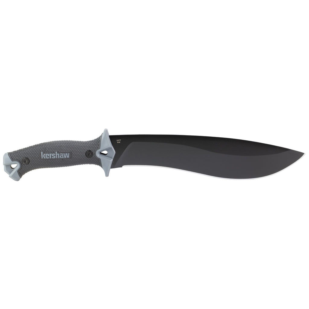 Kershaw Camp 10 Machete – 10-Inch Full-Tang Fixed Blade Knife with Carbon Steel Blade and Black Powder Coat
