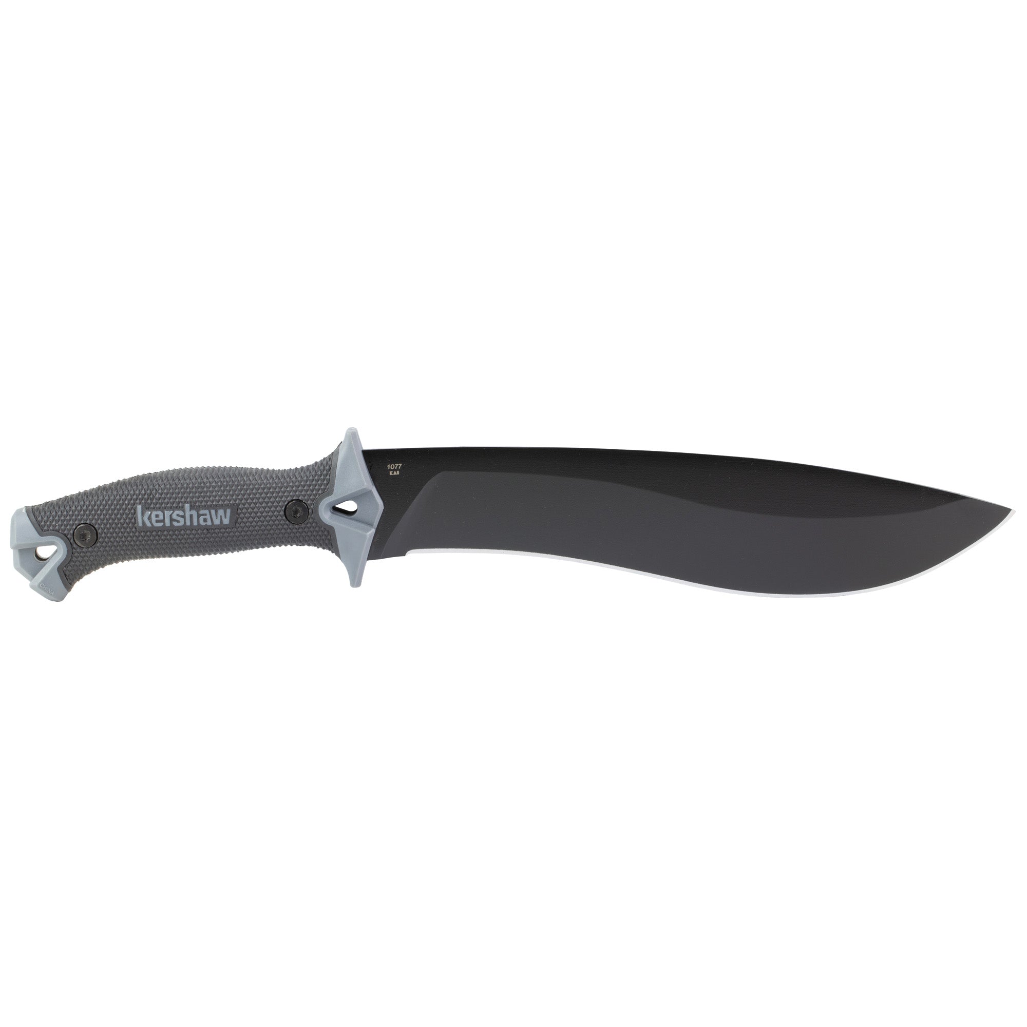 Kershaw Camp 10 Machete – 10-Inch Full-Tang Fixed Blade Knife with Carbon Steel Blade and Black Powder Coat