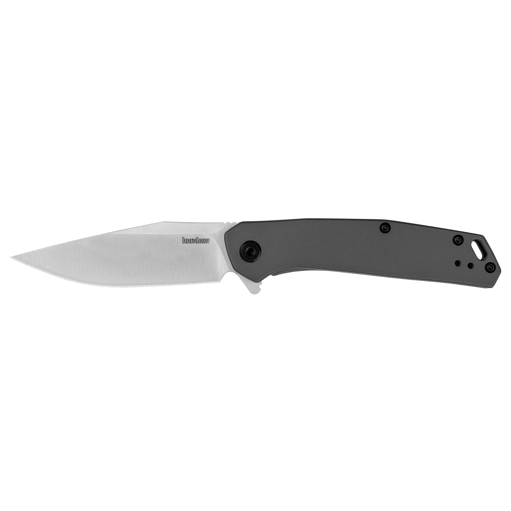 Kershaw Align 3.15 Inch Assisted Folding Knife with Satin Finish and Gray Handle