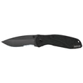 Kershaw Blur Glassbreaker Black Folding Knife with Assisted Opening and 14C28N Steel