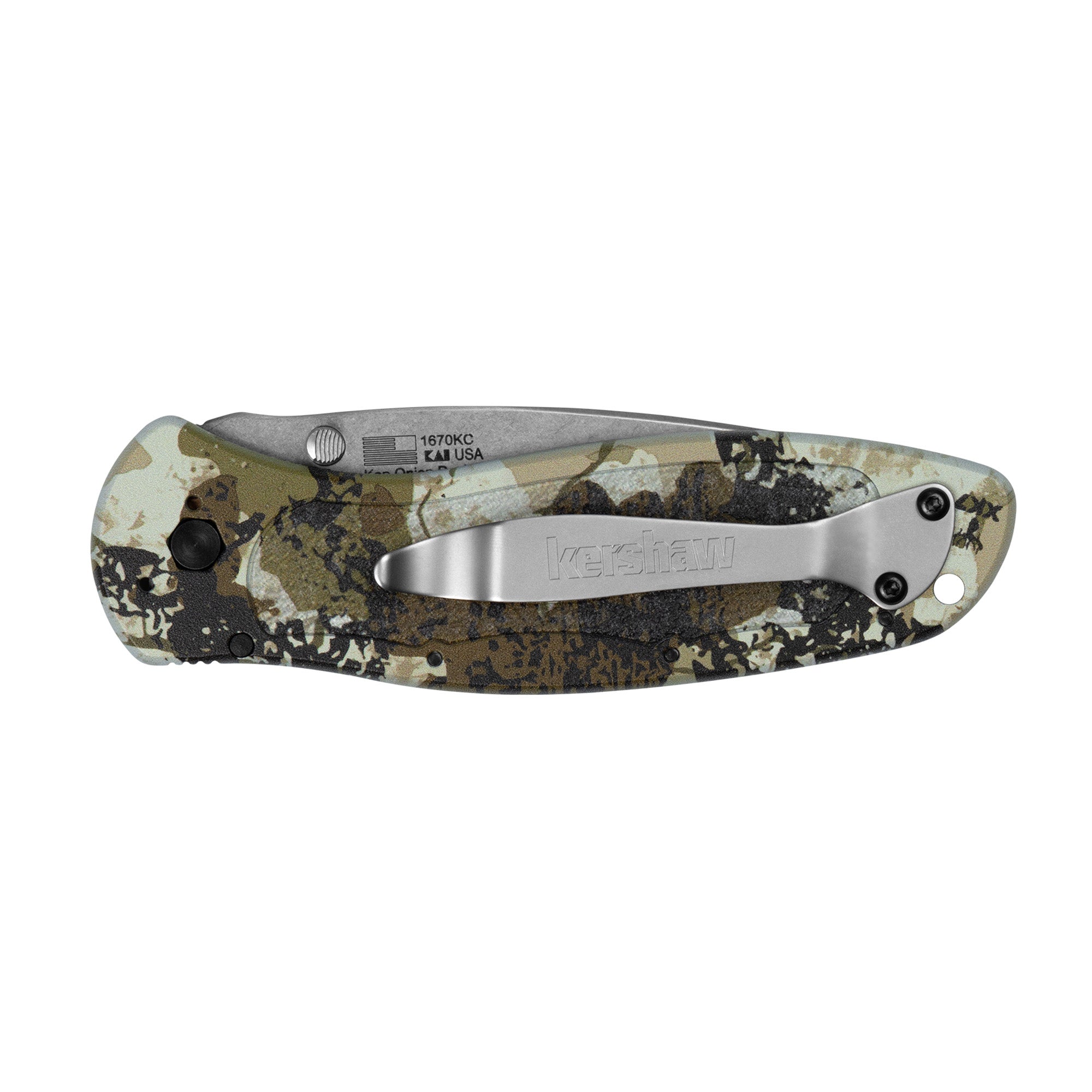 Kershaw Blur 3.4 Kings Camo Folding Knife with 14C28N Blade