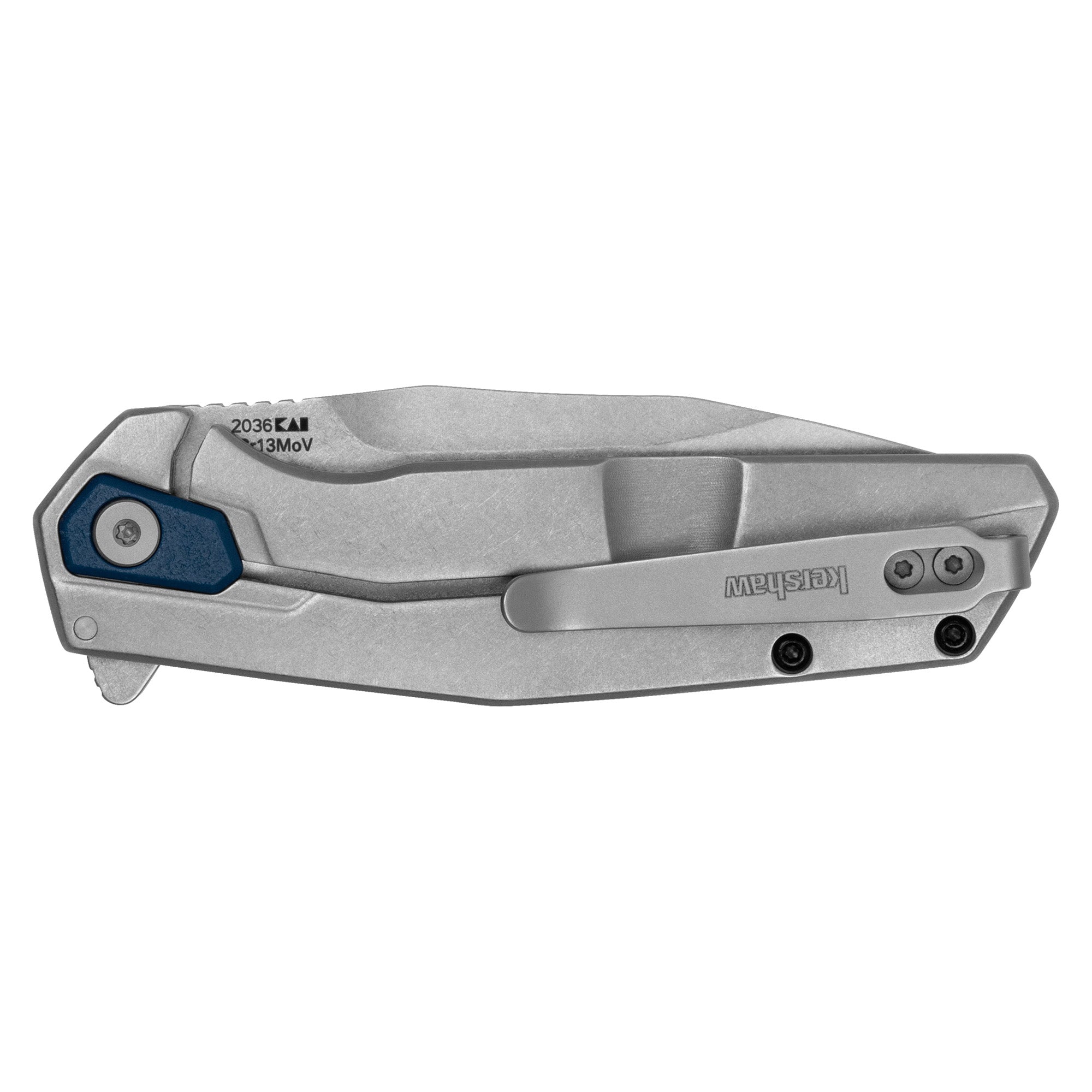Kershaw Lucid 3.2-Inch Blue Assisted Opening Folding Knife with 8Cr13MoV Steel