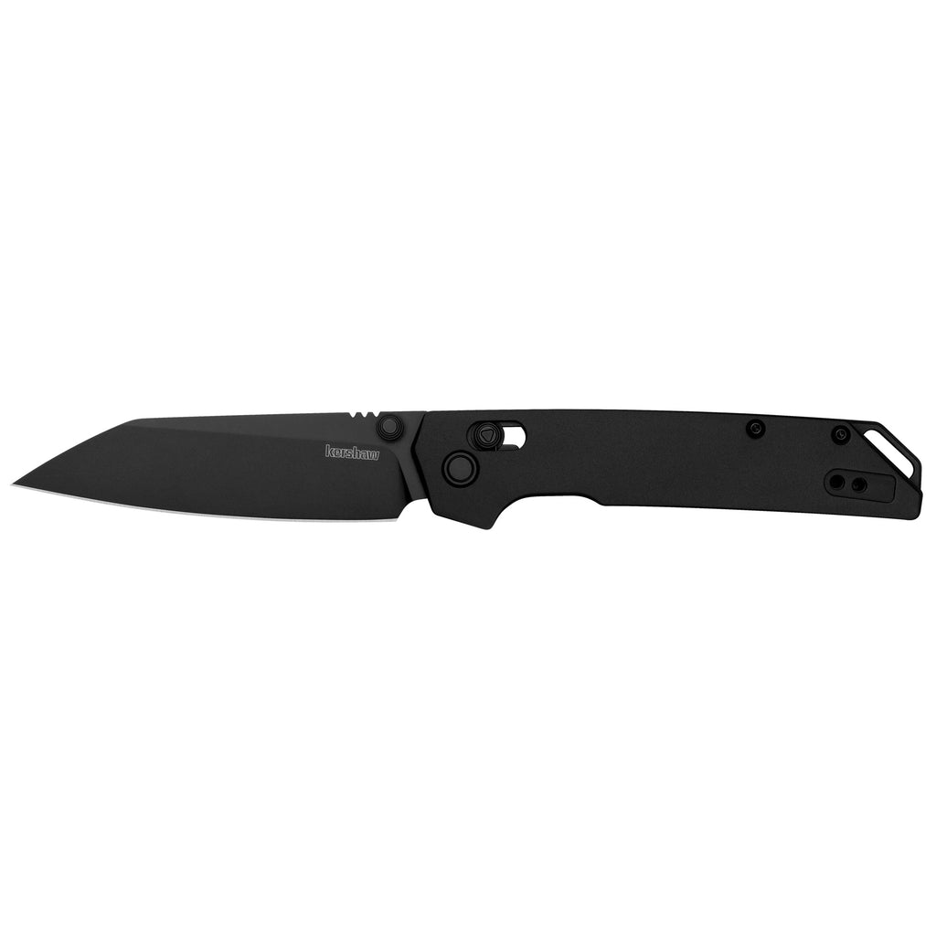Kershaw Iridium Reverse Tanto Folding Knife - Black D2 Blade, 3.45 inches