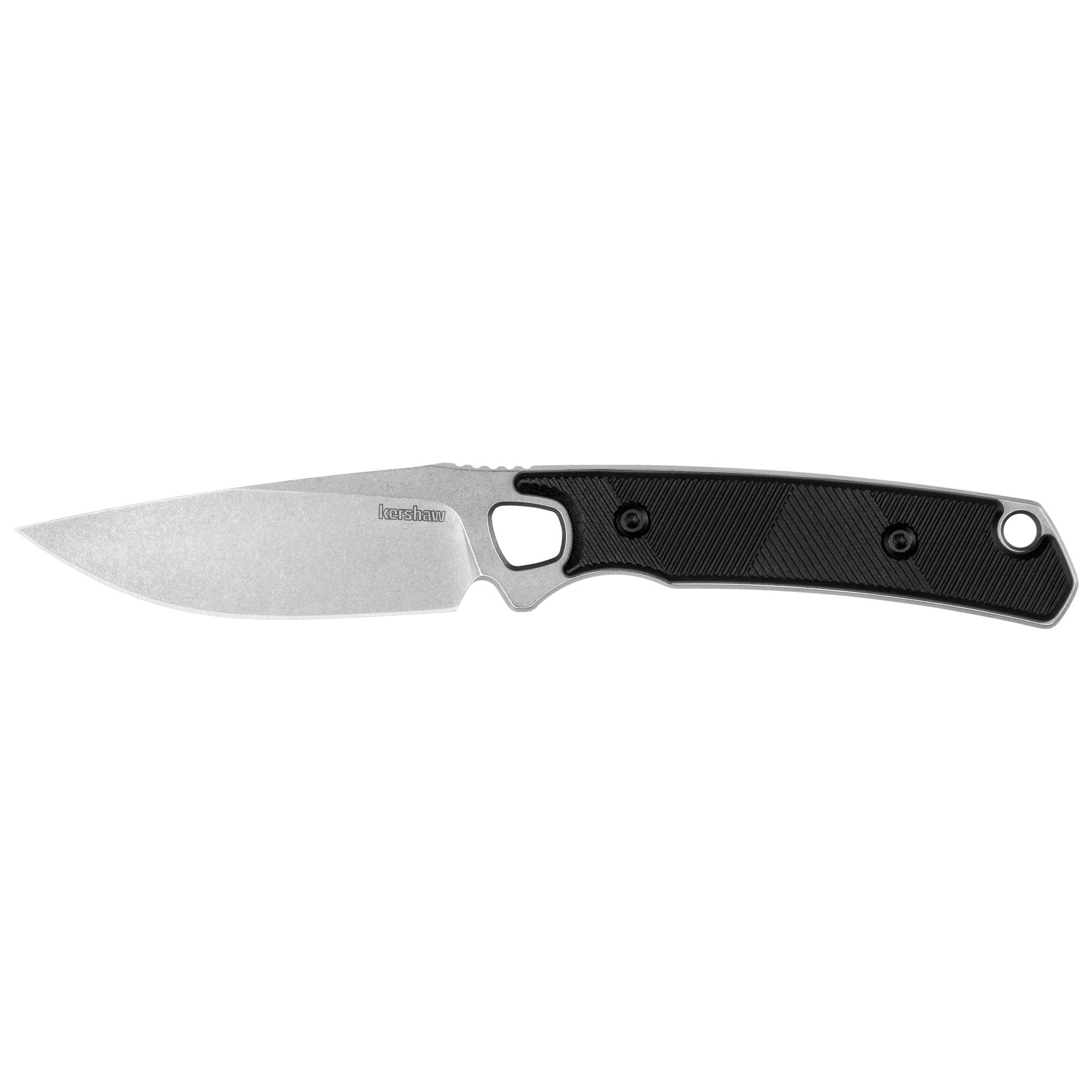 Kershaw Steppe Fixed Blade Knife 3.5-inch D2 Steel with Black Handle