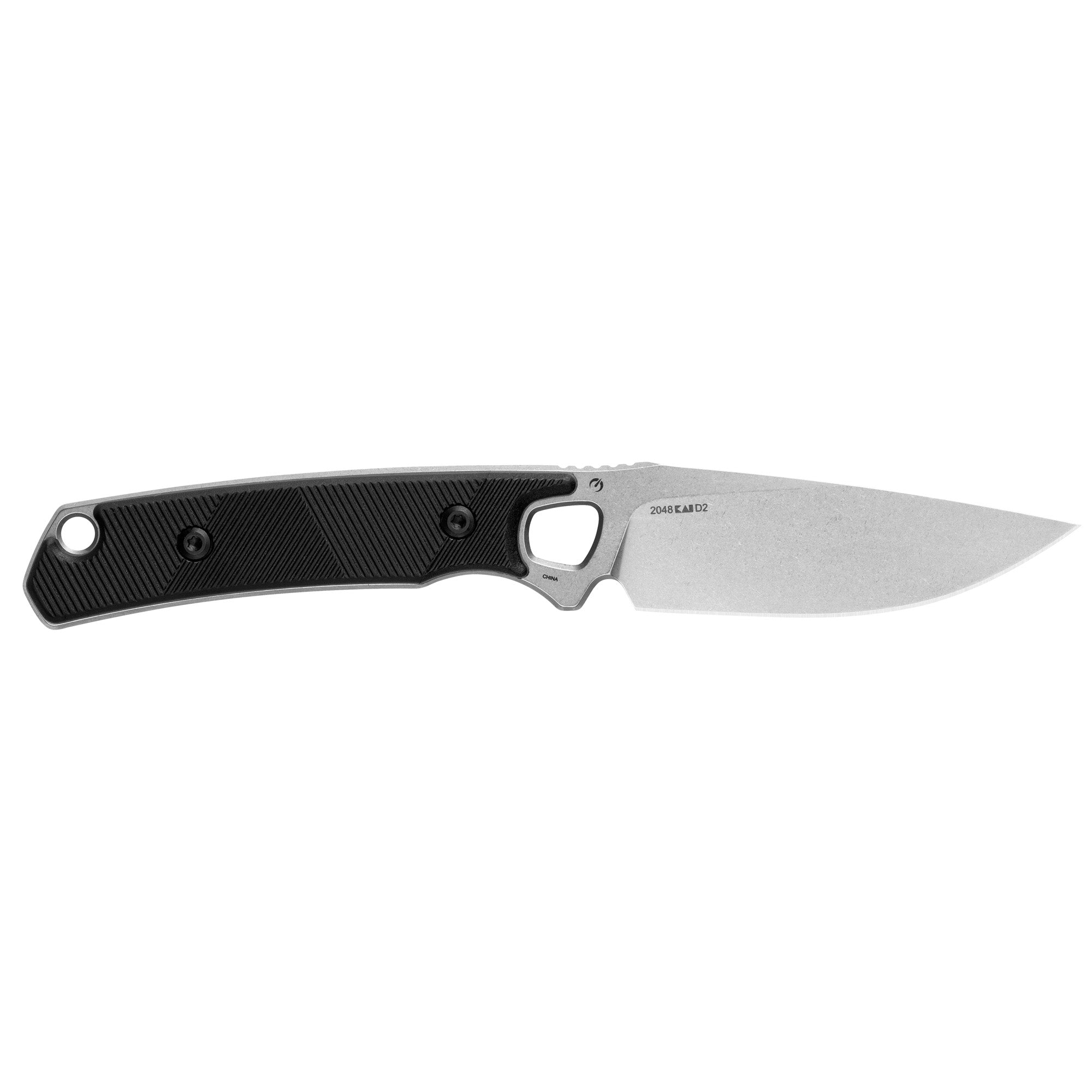 Kershaw Steppe Fixed Blade Knife 3.5-inch D2 Steel with Black Handle