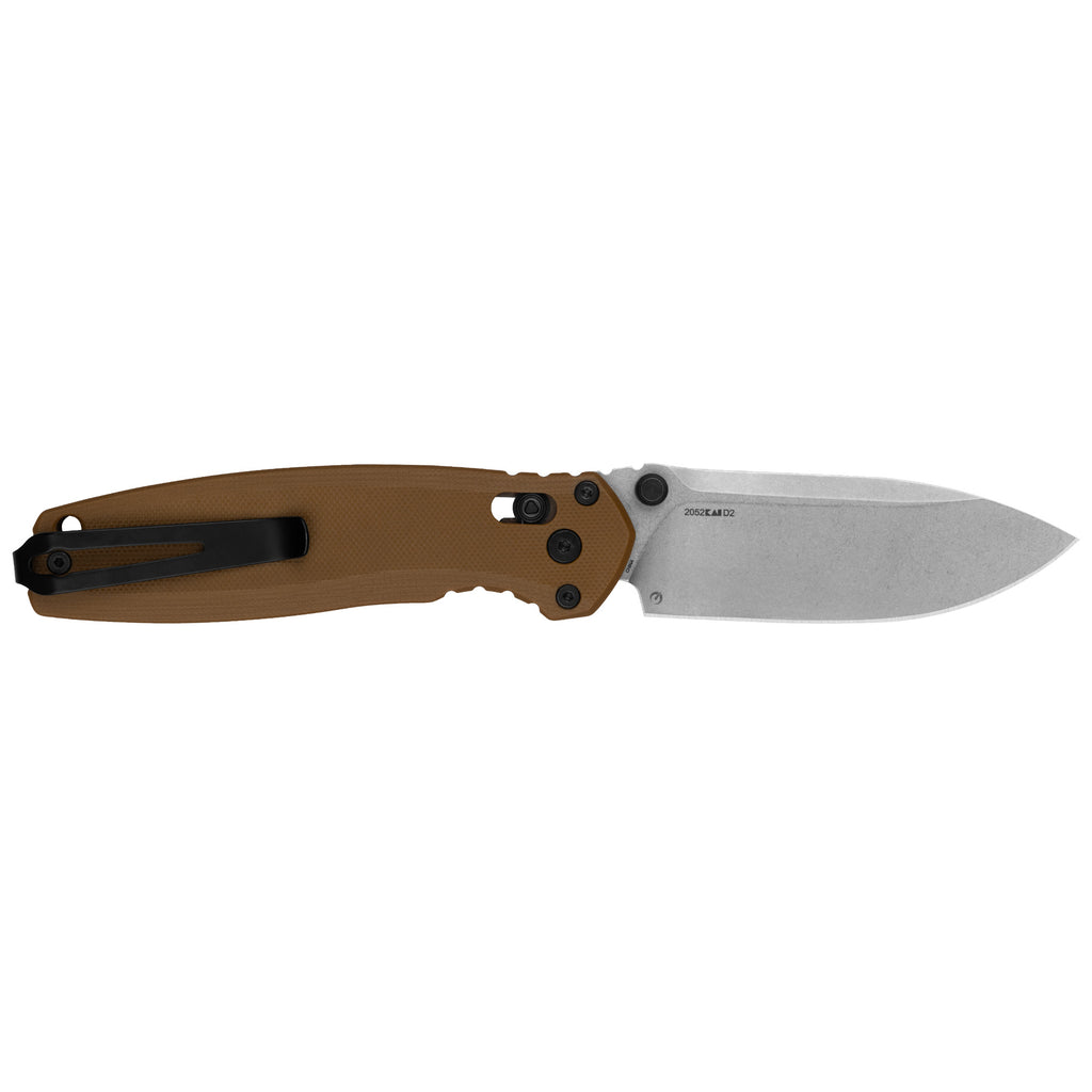 Kershaw Broadside Model 2052 Folding Knife with D2 Steel and Flat Dark Earth Handle