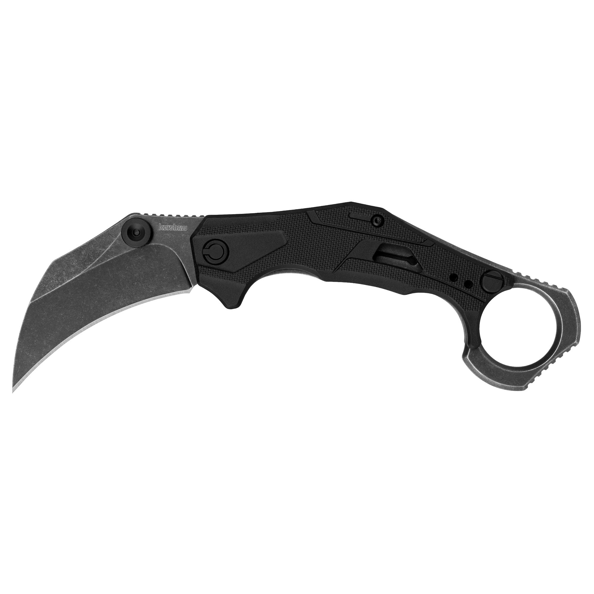 Kershaw Outlier 2.6-Inch BlackWash Folding Karambit Knife with Assisted Opening