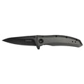Kershaw Grid 3.7-Inch Plain Edge Folding Knife with Assisted Opening and Black-Oxide Finish