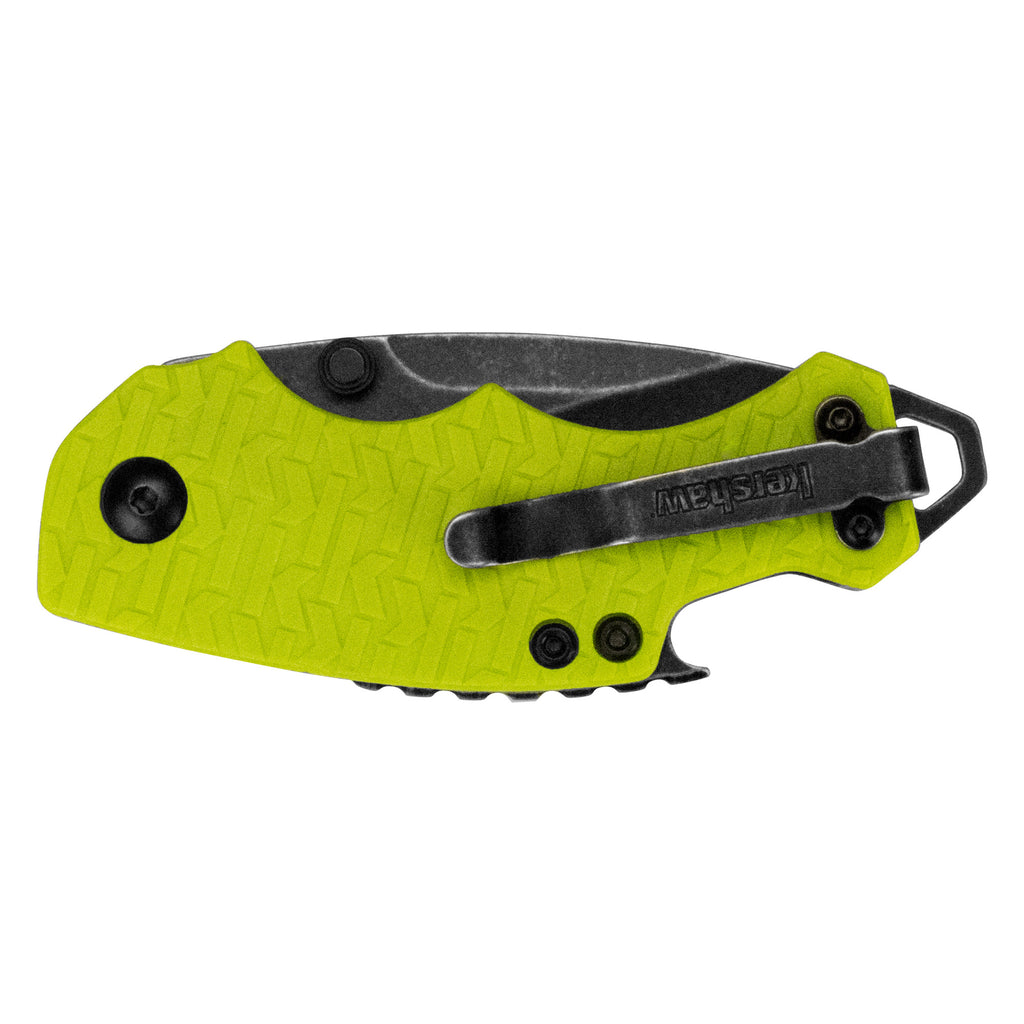 Kershaw Shuffle 2.4-Inch Folding Knife with Lime Handle and Plain Edge