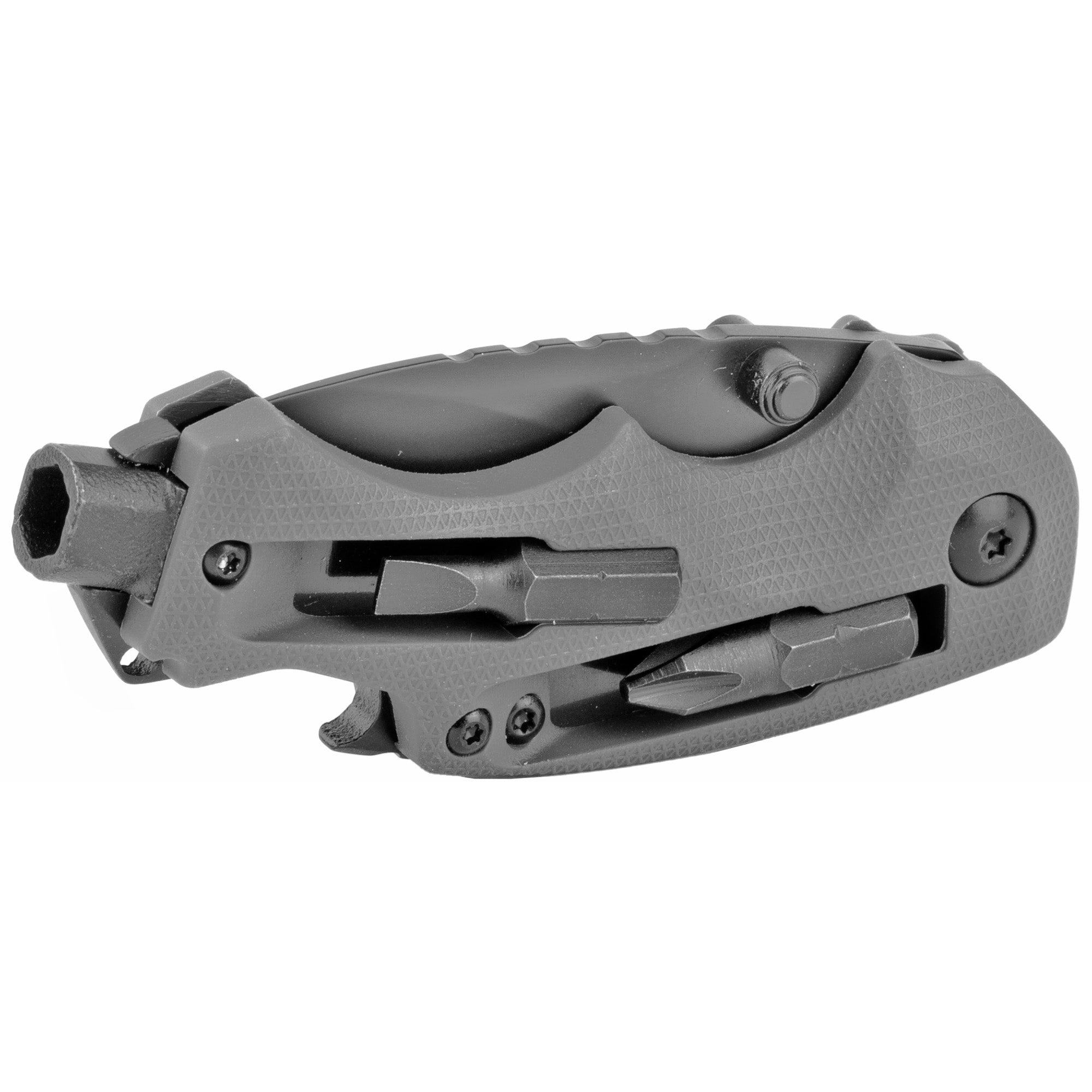 Kershaw Shuffle DIY Folding Knife with Built-In Screwdriver and Bottle Opener - 2.4-Inch Blade, Gray and Black