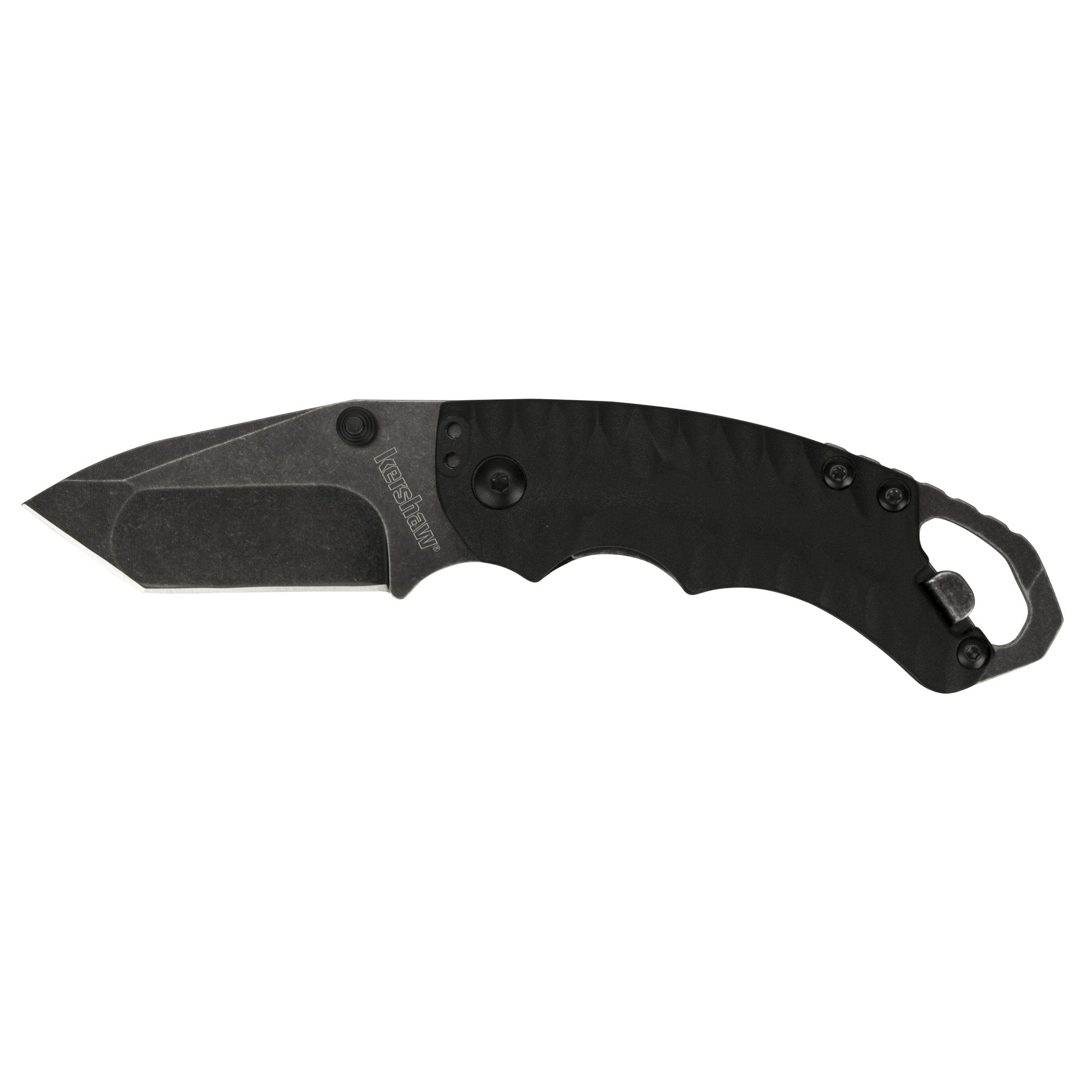Kershaw Shuffle II Folding Knife with Plain Edge, 2.6 Inches, BlackWash Finish - Model 8750TBLKBW