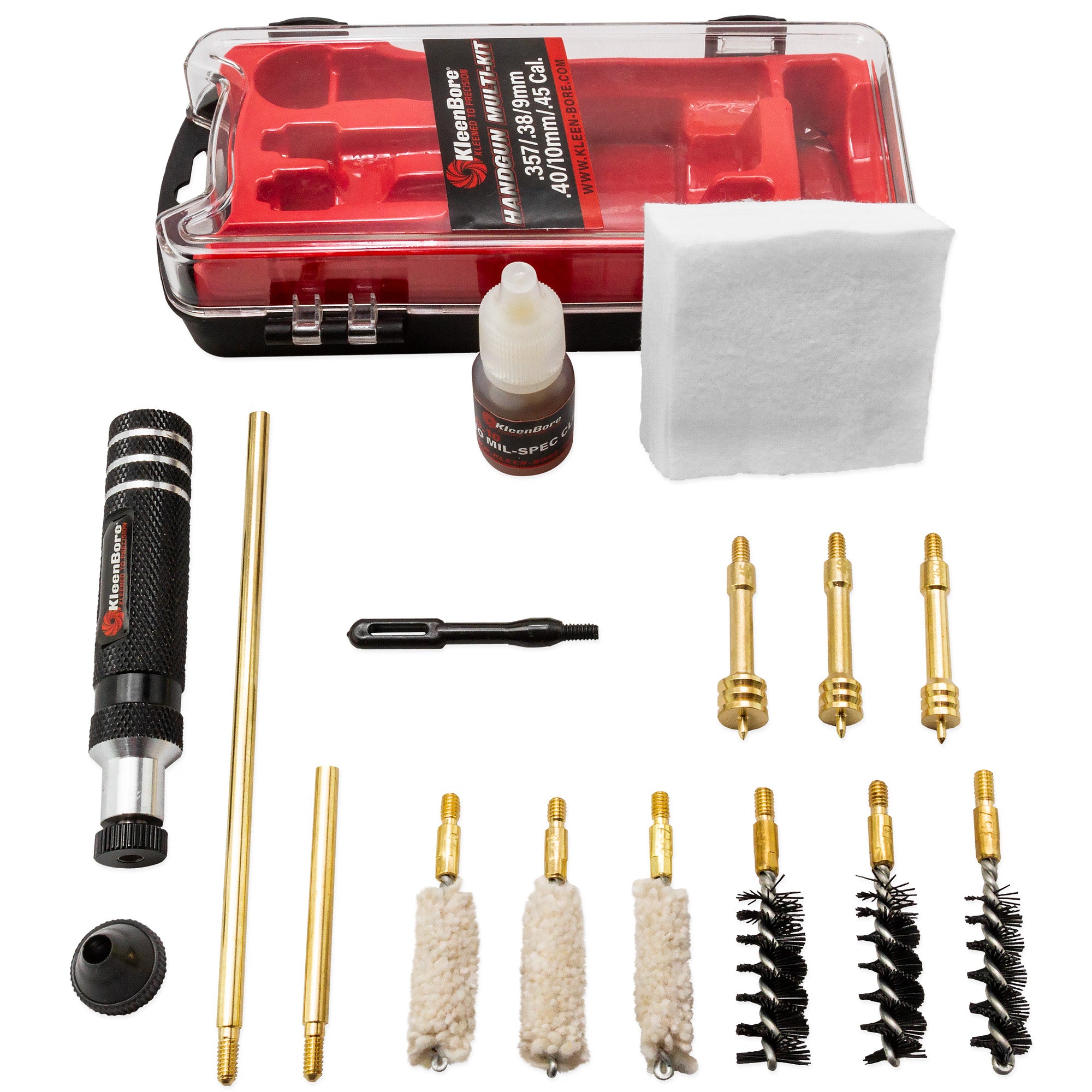 Kleen-Bore Multi-Handgun Cleaning Kit for .38 to .45 Caliber Pistols
