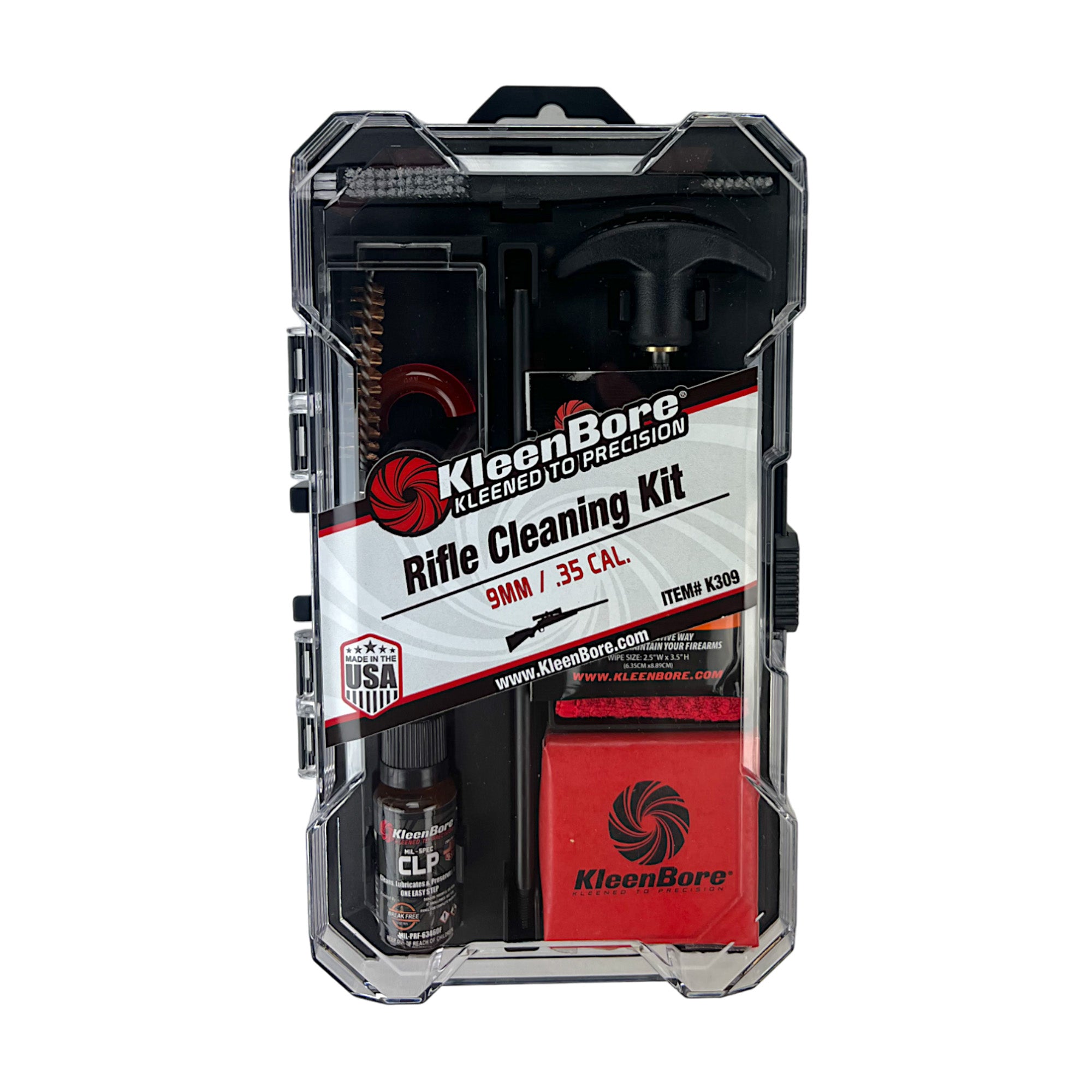 Kleen-Bore K309 Rifle and Pistol Cleaning Kit for 9mm and More