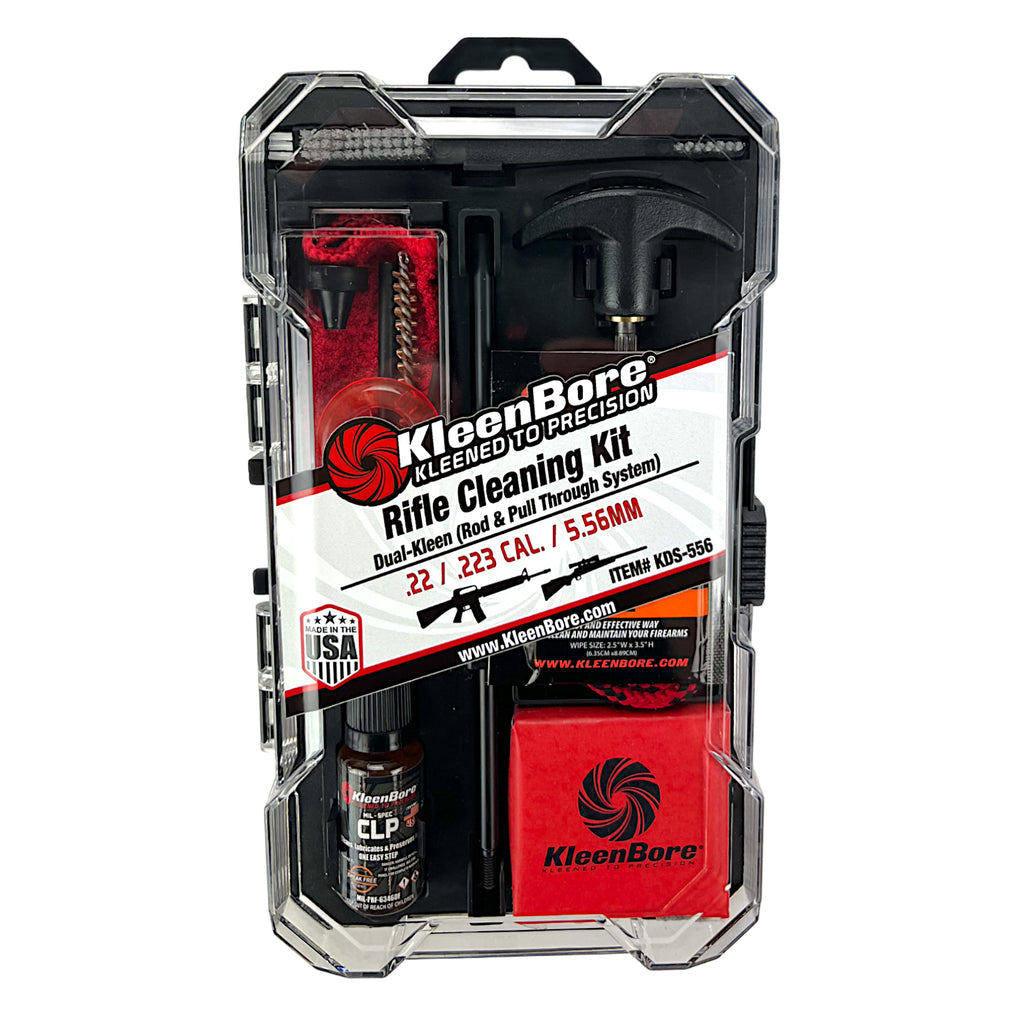 Kleen-Bore Dual-Kleen .223/5.56mm Cleaning Kit with Rod and Pull-Through Options