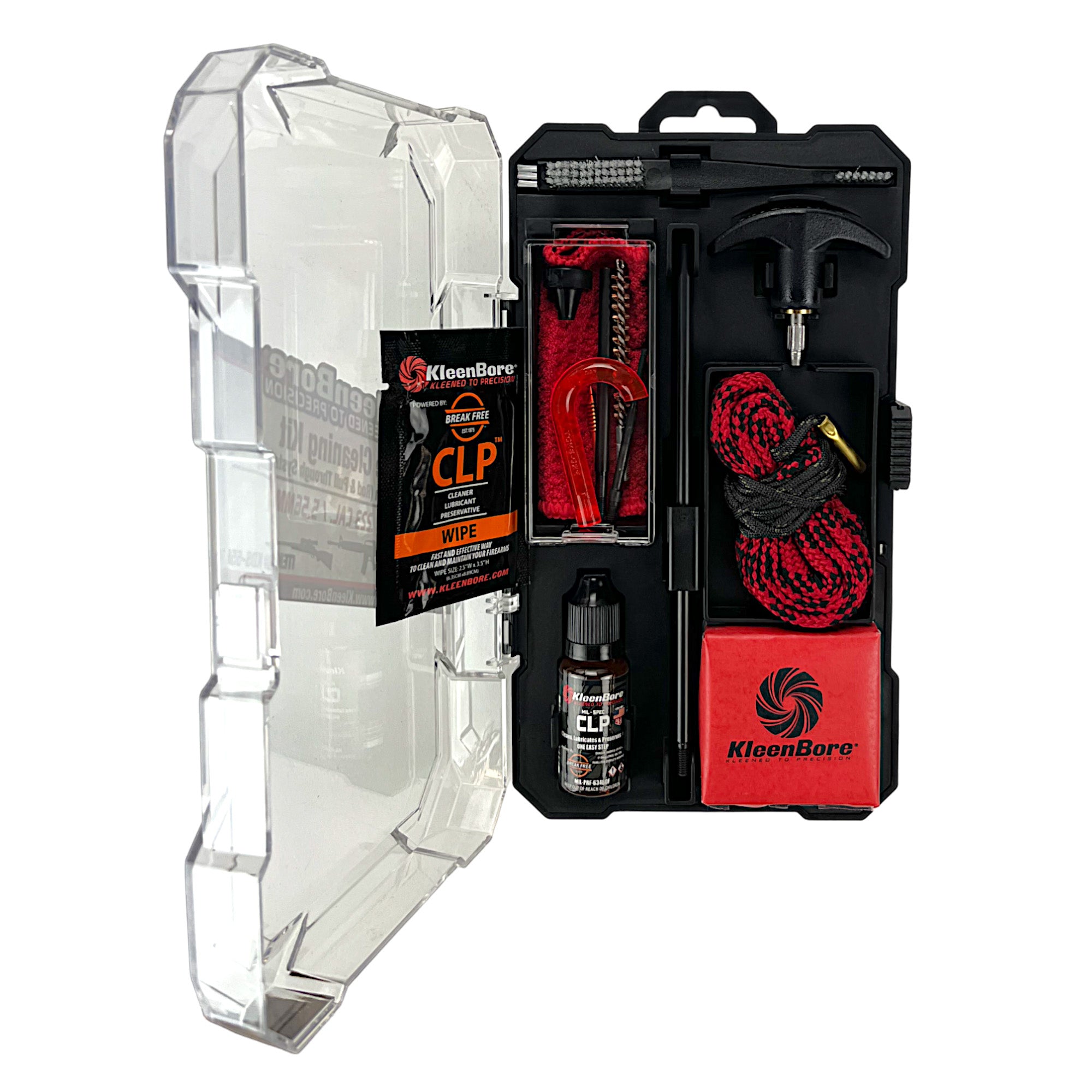 Kleen-Bore Dual-Kleen .223/5.56mm Cleaning Kit with Rod and Pull-Through Options