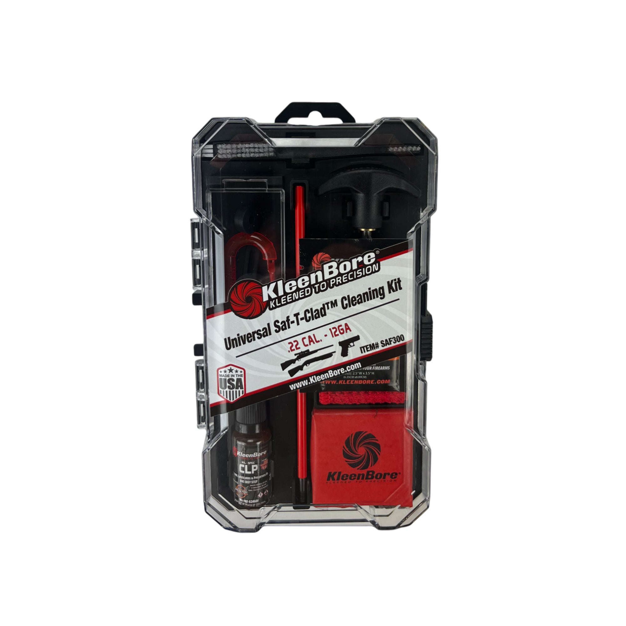Kleen-Bore Saf-T-Clad Universal Cleaning Kit for Firearms - Model SAF300