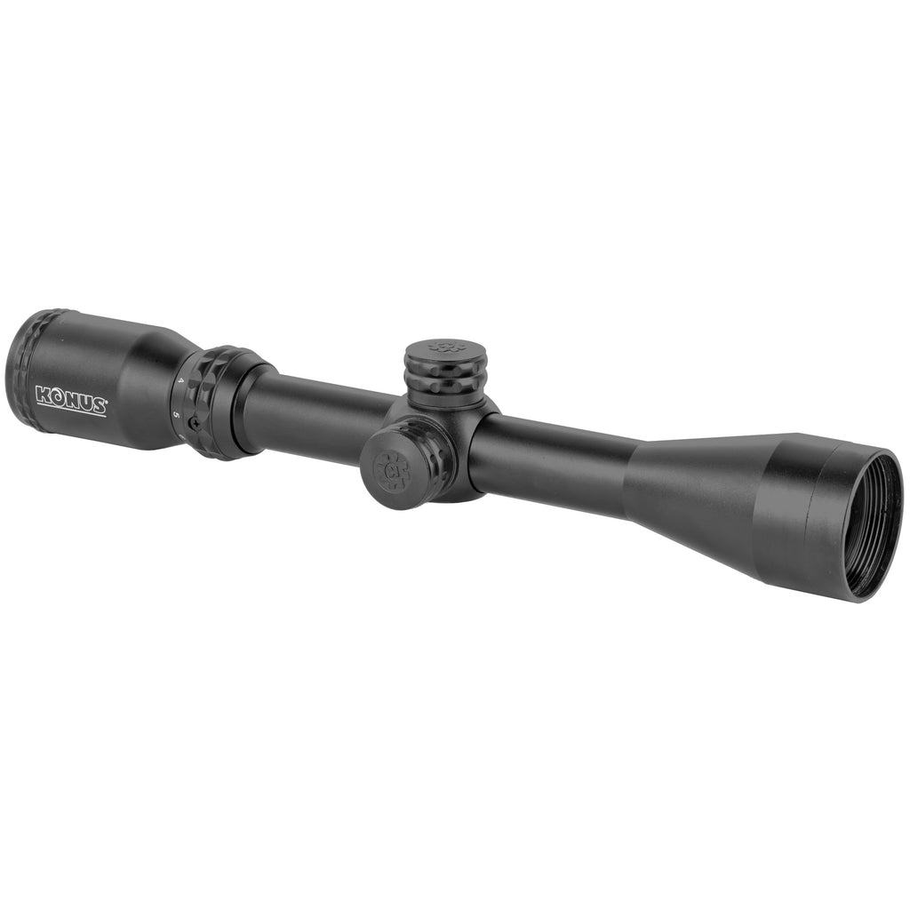 KonusPro 3-9x40 Rifle Scope with Etched 550 Yard Ballistic Reticle – Black