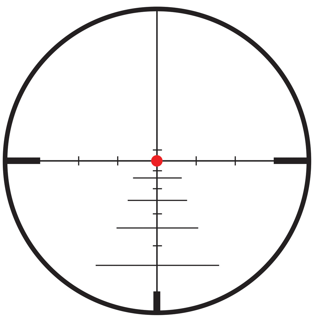 KonusPro 3-9x40 Rifle Scope with 550 Yard Ballistic Reticle by Konus - Black