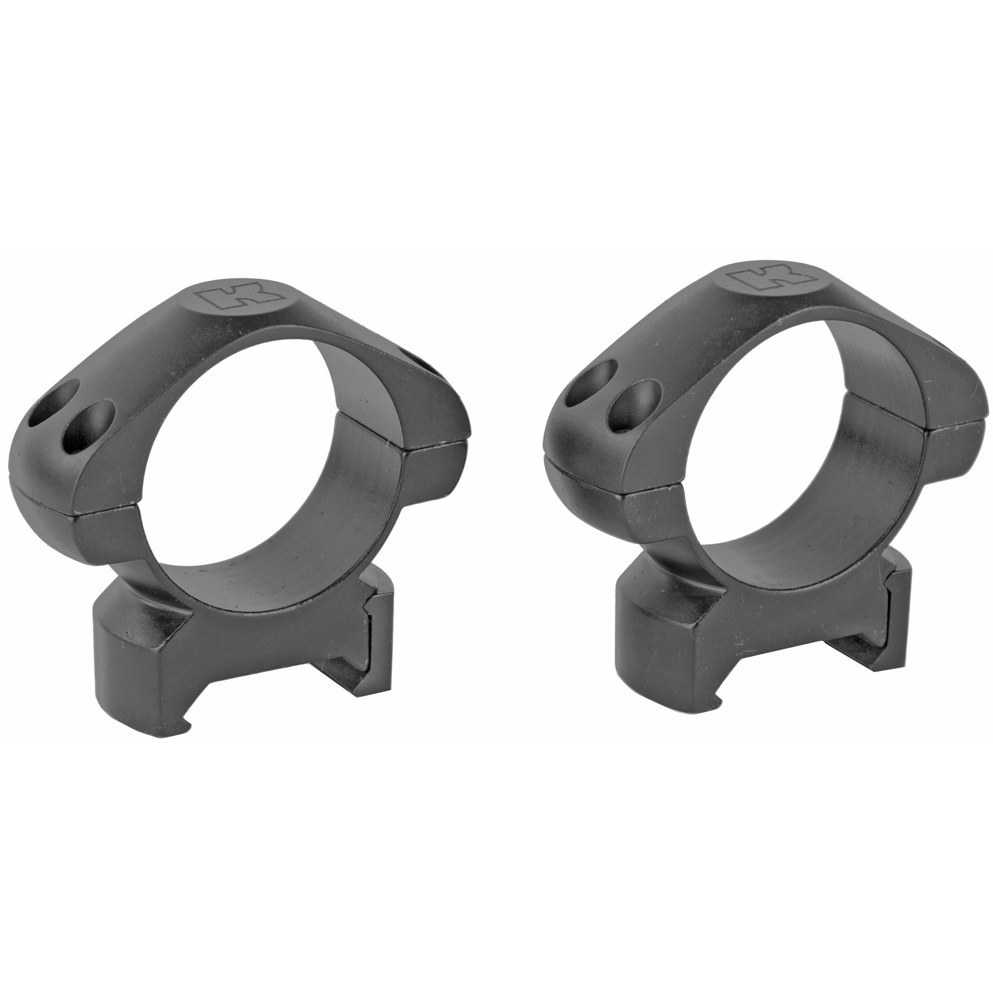 Konus Medium 30mm Steel Ring Mounts for Optics - Matte Black