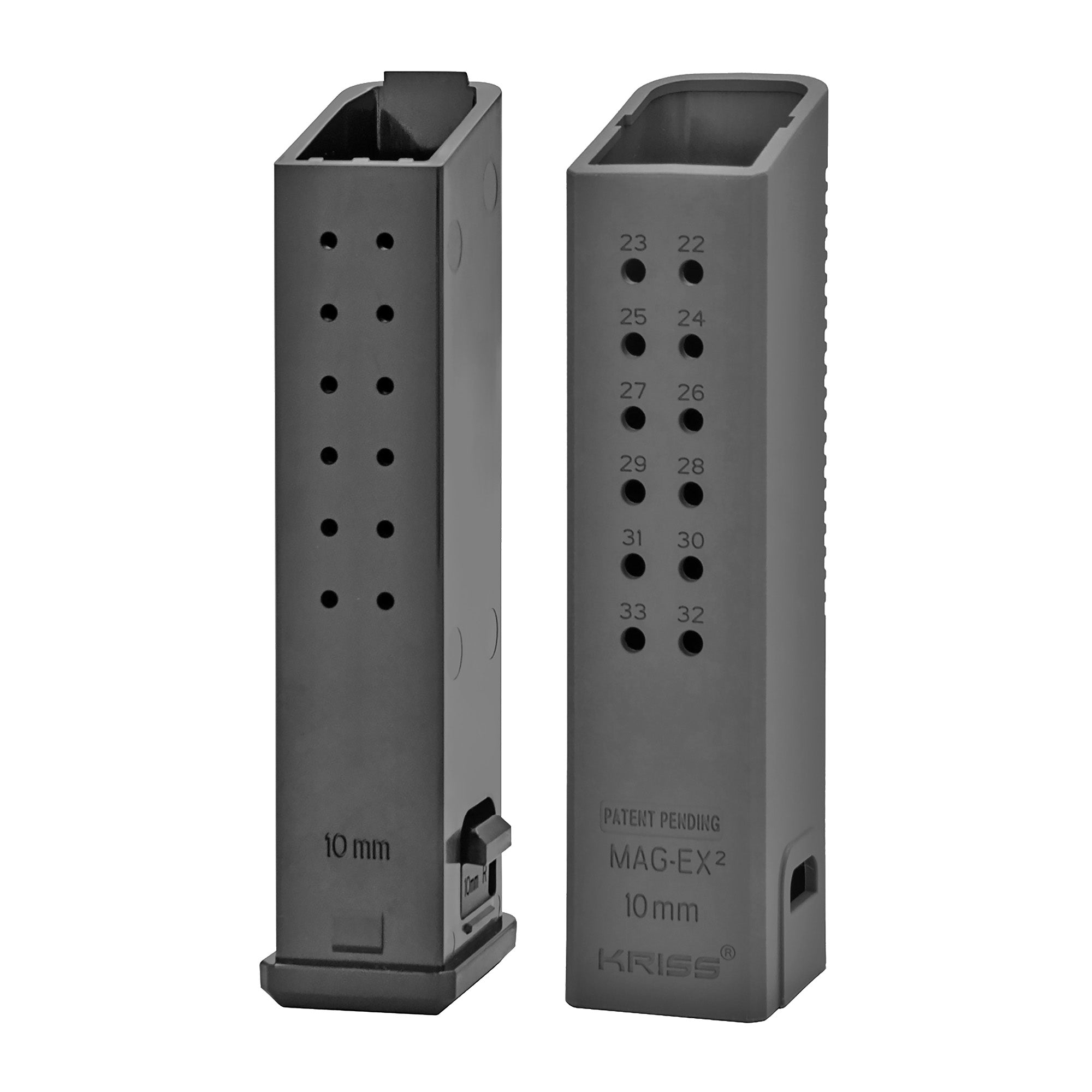 KRISS USA KVA-MX2K10BL01 MagEx2 Kit for Glock 20 - 18-Round Capacity Extension in Black