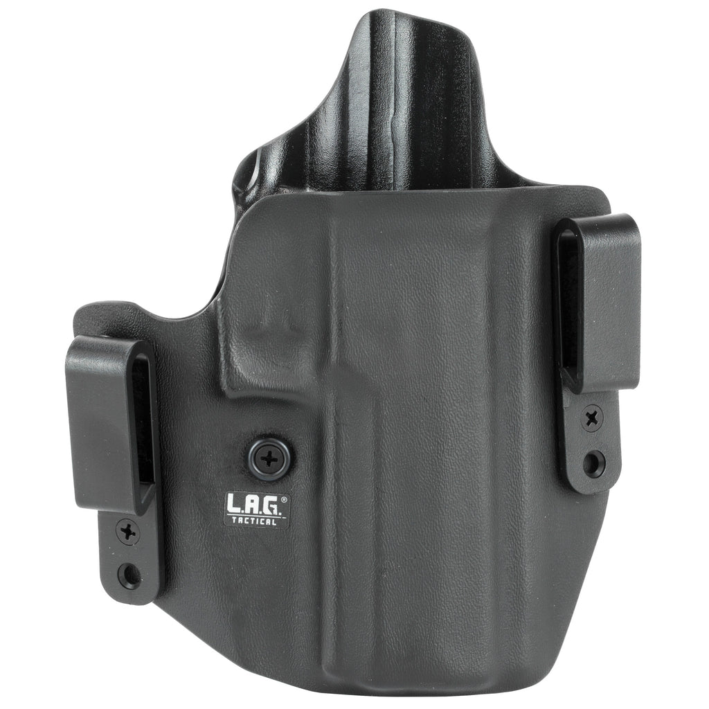 L.A.G. Tactical Inc. Defender Inside Waistband Holster for SIG P320F, Right Hand, Black Kydex