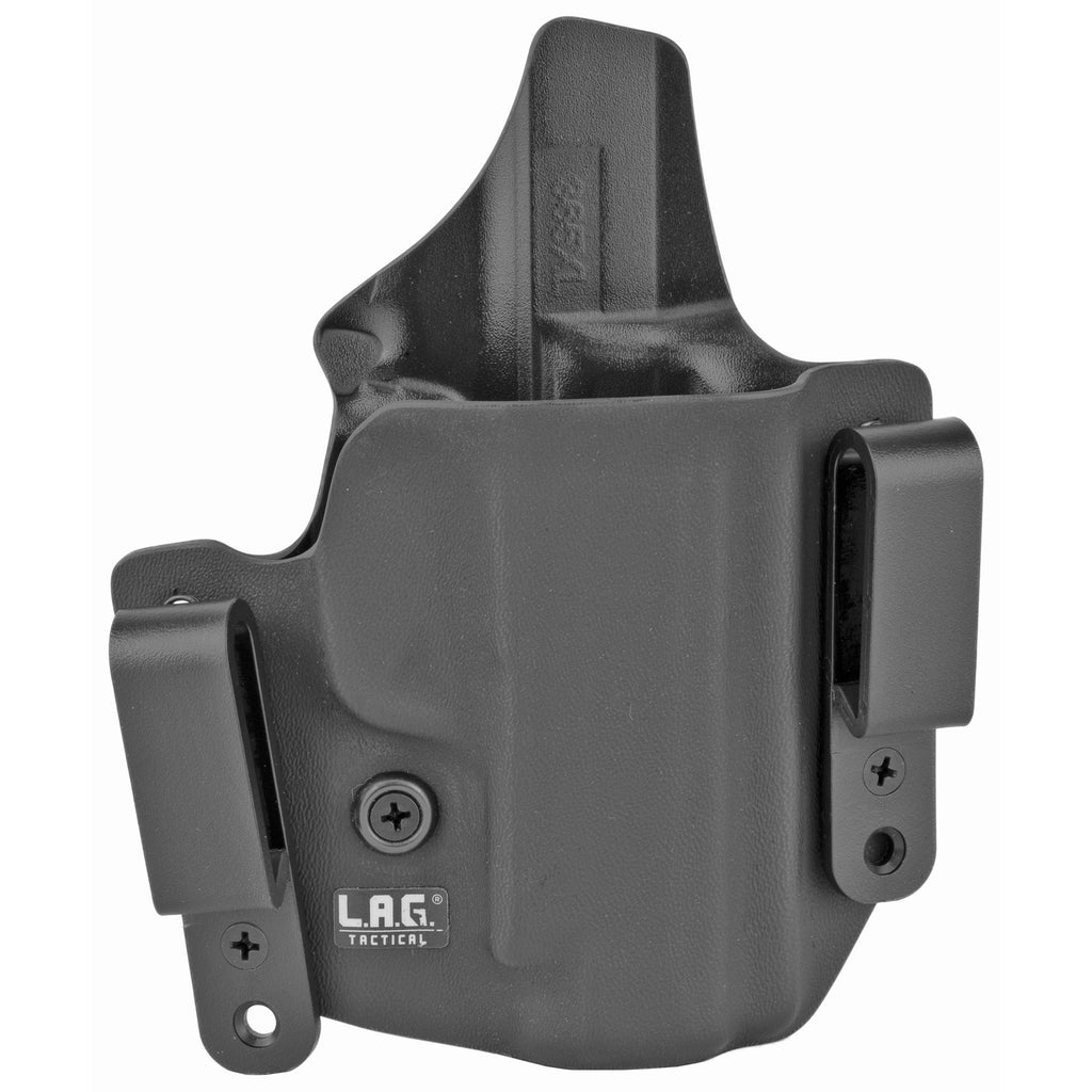 L.A.G. Tactical Inc. Defender Inside Waistband Holster for Sig P365XL, Right Hand, Black Kydex