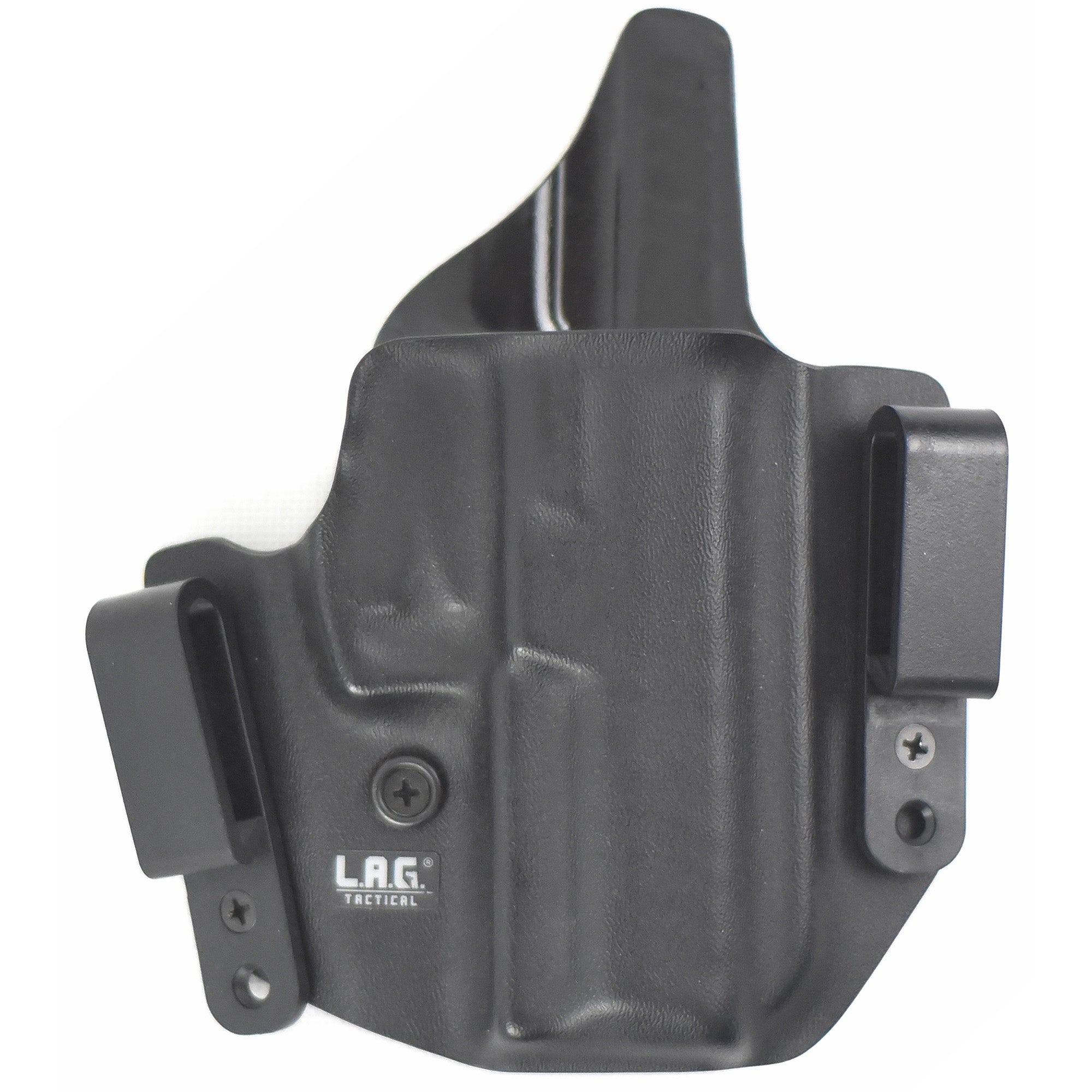 L.A.G. Tactical Defender Inside Waistband Holster for Sig P365 XMacro - Right Hand, Black, Kydex
