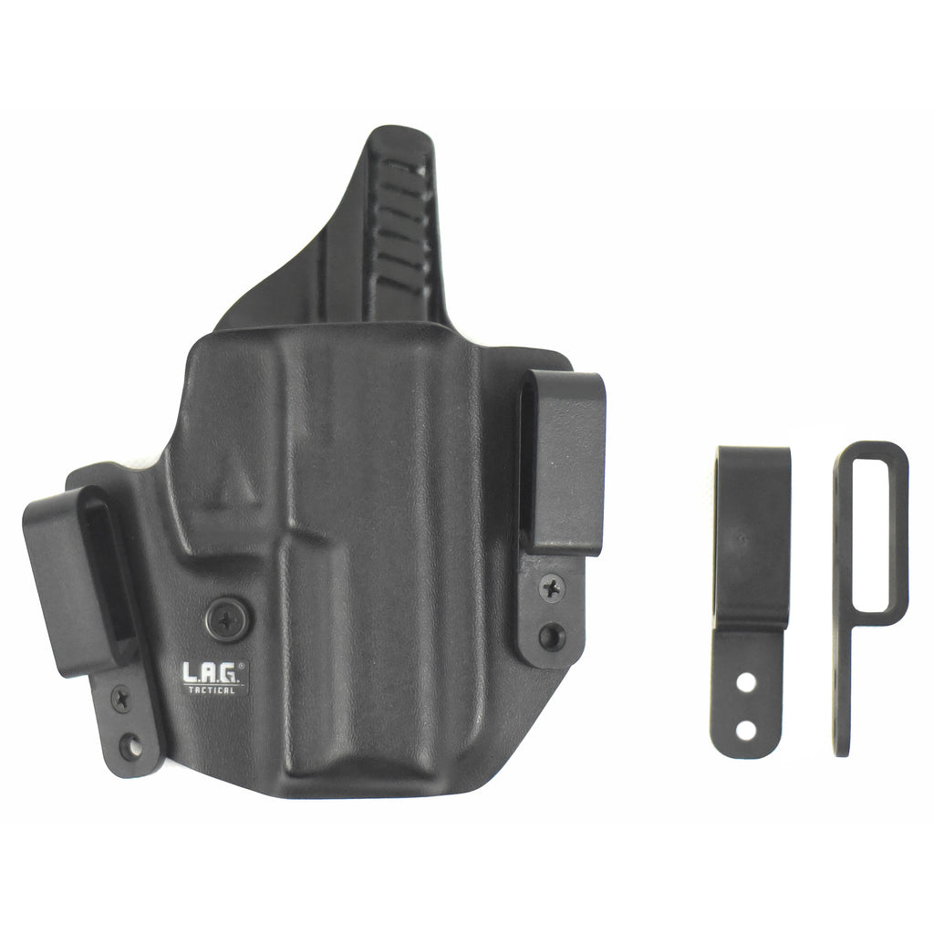 L.A.G. Tactical Inc. Defender Inside Waistband Kydex Holster for Right-Hand Use, Black