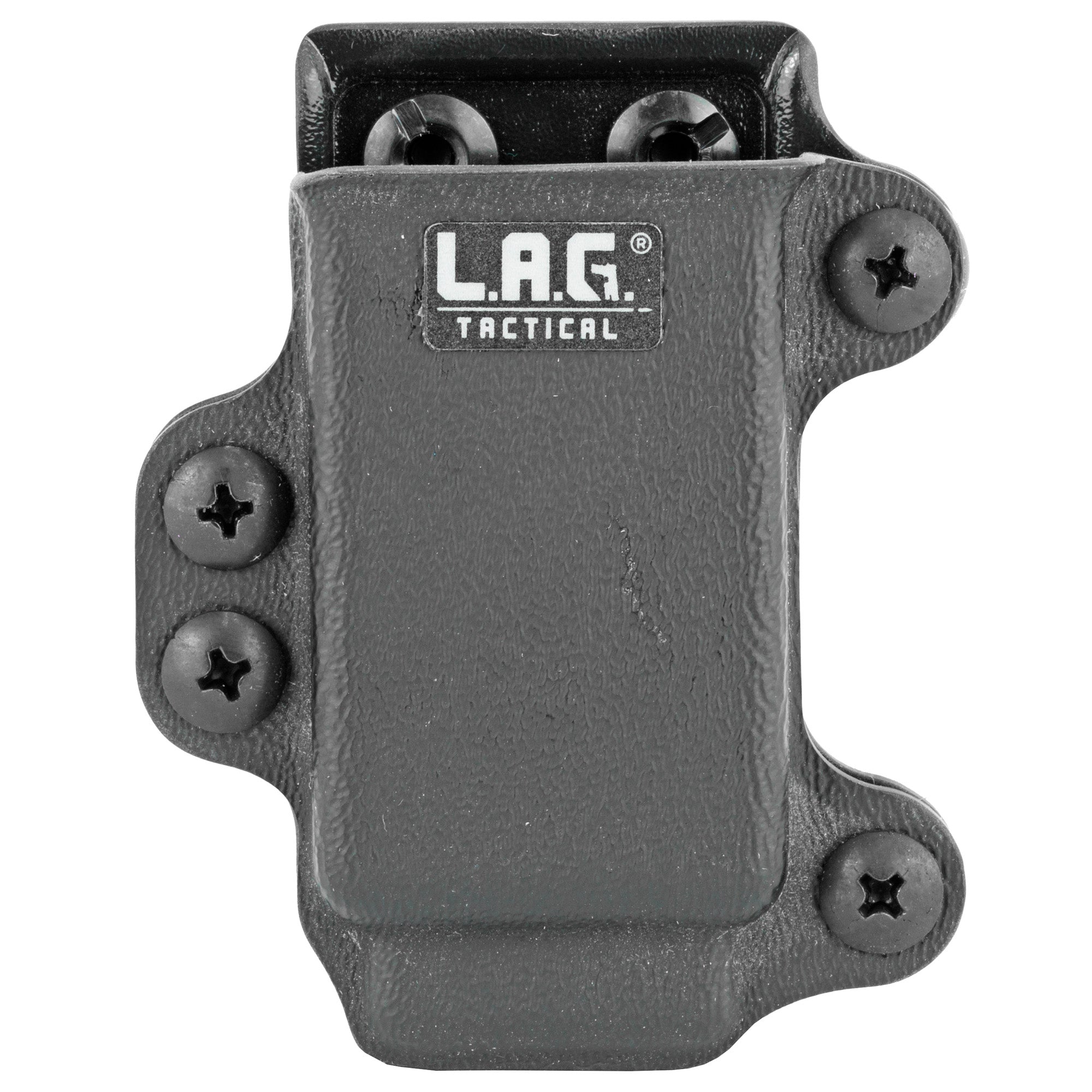 L.A.G. Tactical Inc. Single Pistol Magazine Carrier - Compact Kydex Magazine Pouch in Black