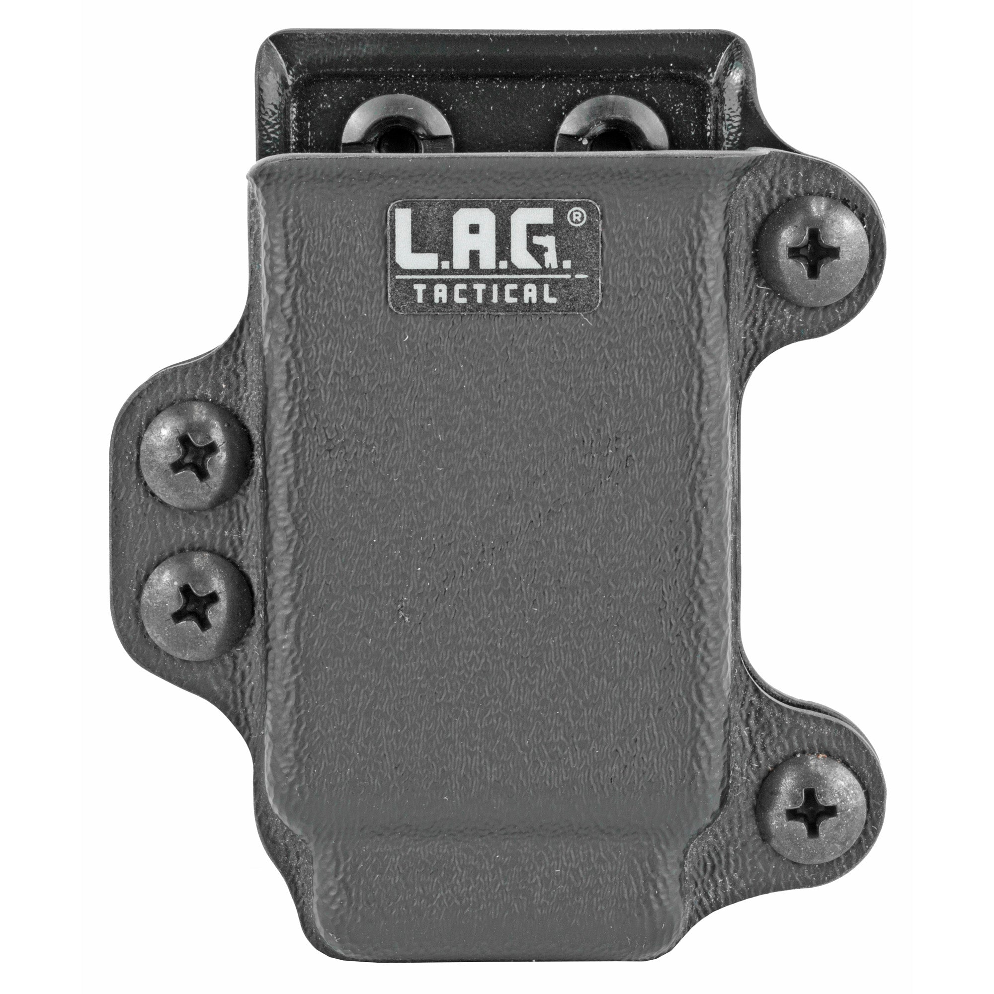 L.A.G. Tactical Inc. Single Pistol Magazine Carrier in Black (Part #34003)