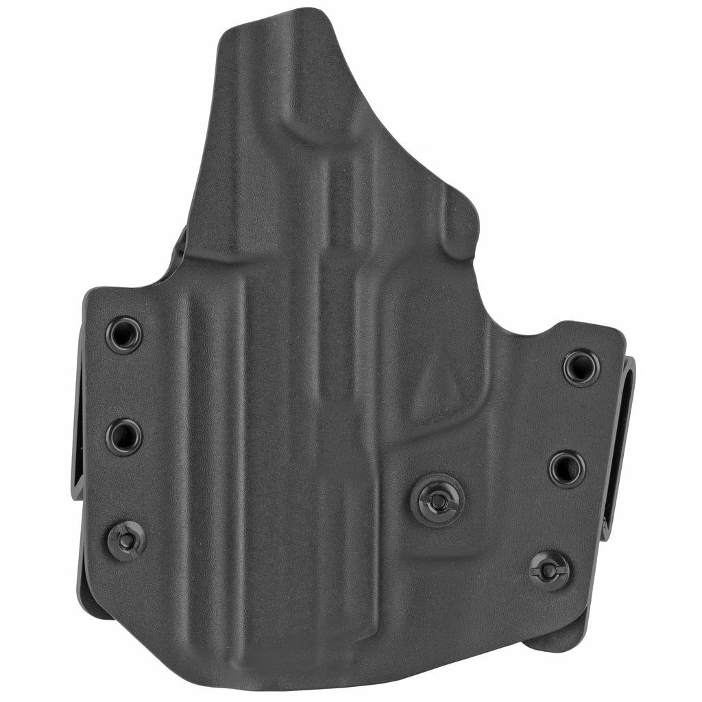 L.A.G. Tactical Defender IWB/OWB Combo Holster for Smith & Wesson Shield 9, Right Hand, Black Kydex